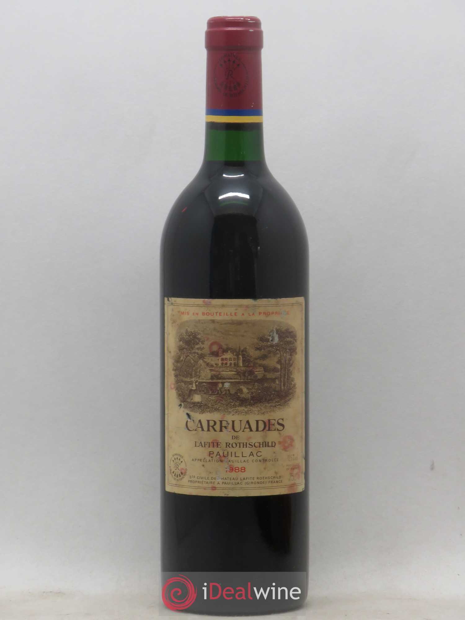 Carruades de Lafite Rothschild Second Vin (sans prix de réserve) 1988 - Lot de 1 bouteille - 0