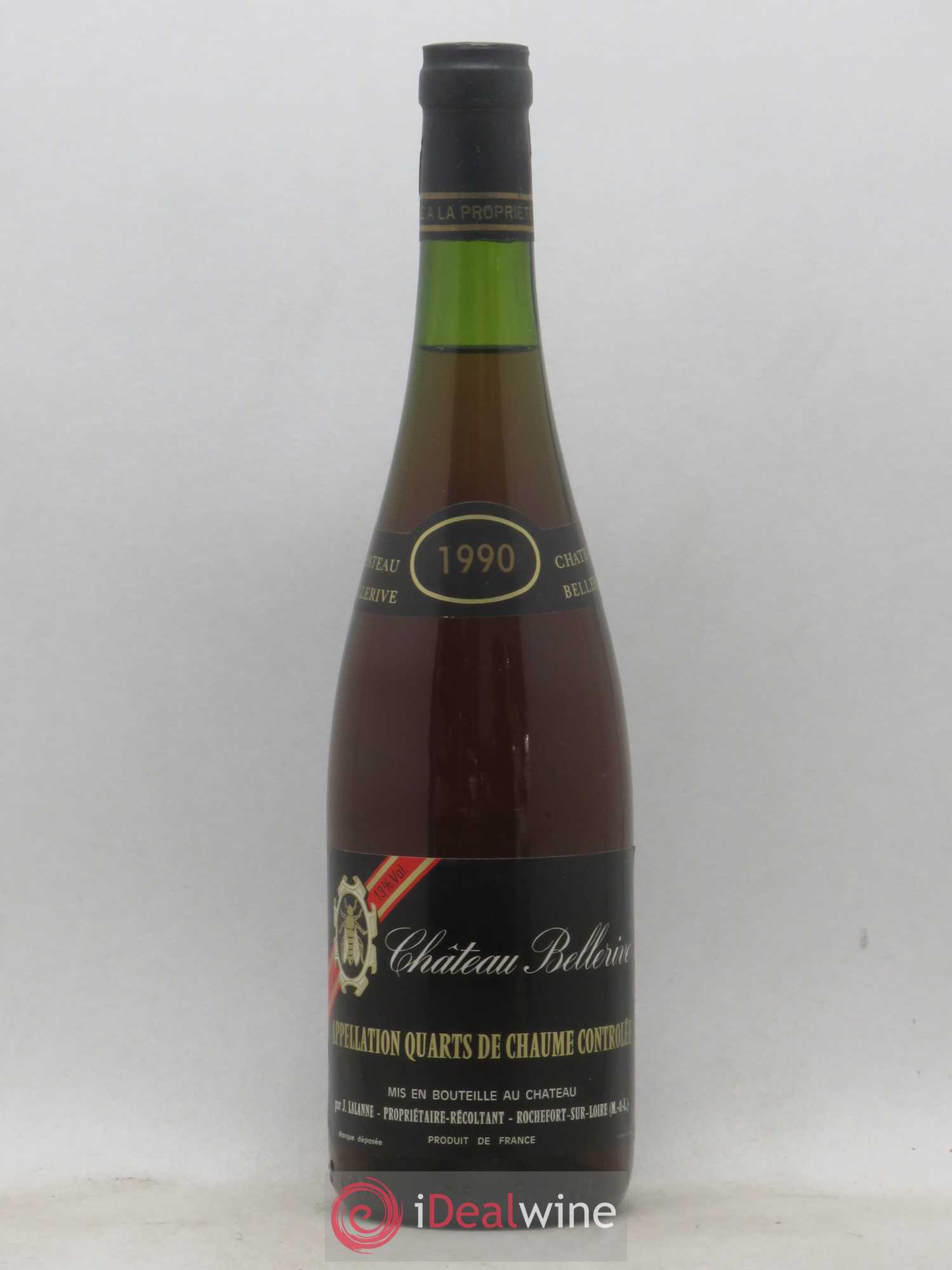 Quarts de Chaume Château Bellerive Jacques Lalanne (sans prix de réserve) 1990 - Posten von 1 Flasche - 0