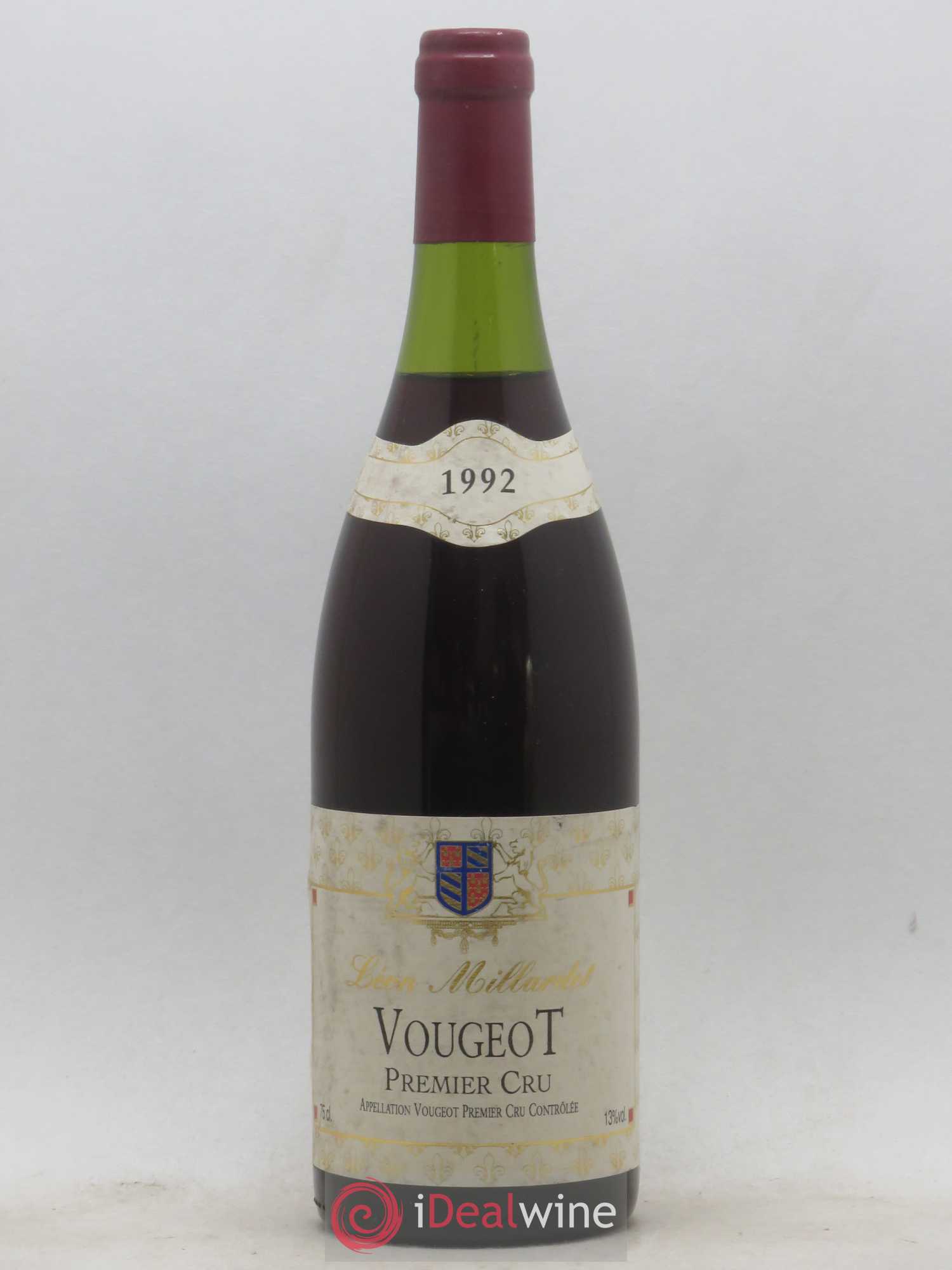 Vougeot 1er Cru Léon Millardet (sans prix de réserve) 1992 - Posten von 1 Flasche - 0