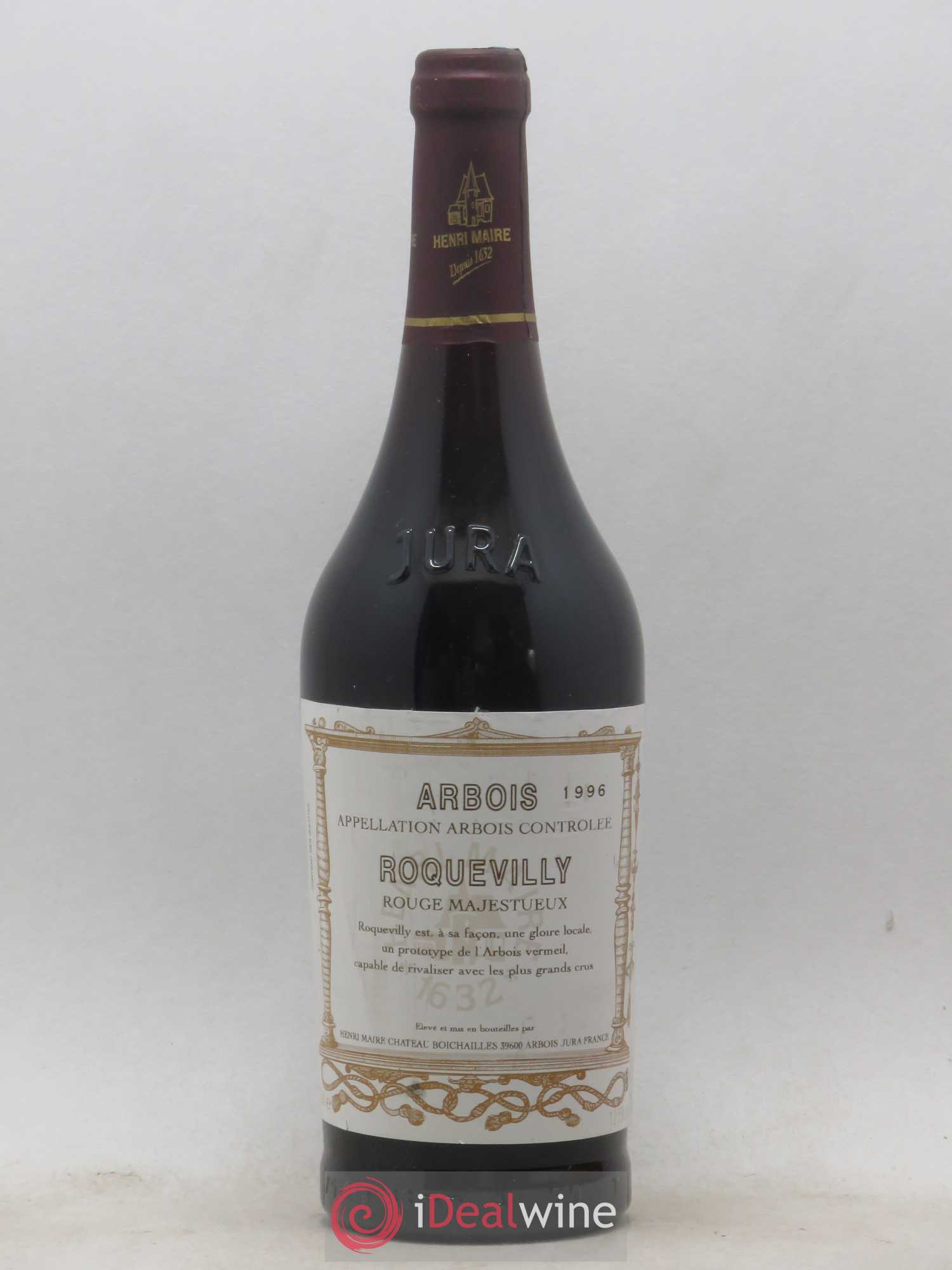 Arbois Roquevilly Majestueux Henri Maire (sans prix de réserve) 1996 - Posten von 1 Flasche - 0