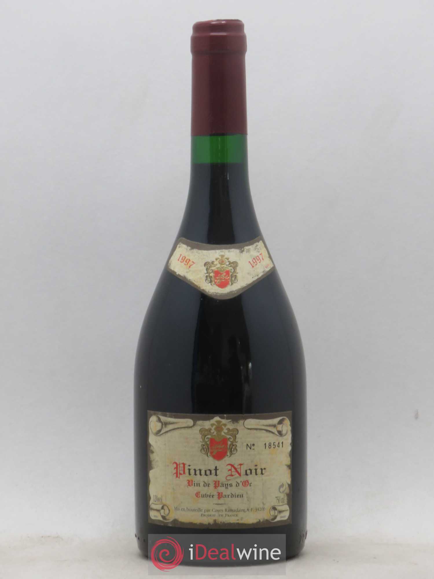 Pays d'Oc Pinot Noir Cuvée Pardieu (sans prix de réserve) 1997 - Posten von 1 Flasche - 0