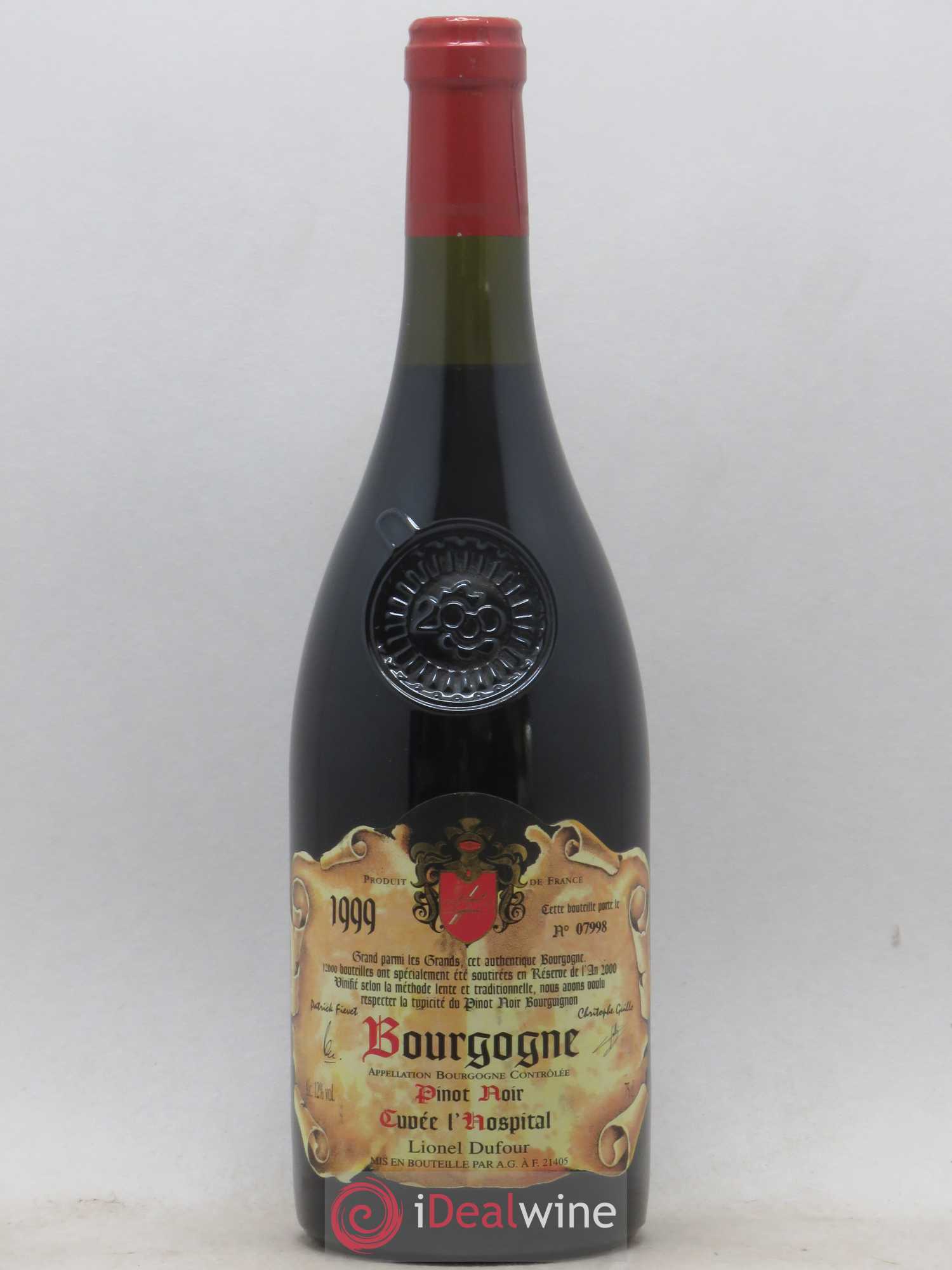 Bourgogne Cuvee L'Hospital Lionel Dufour (sans prix de réserve) 1999 - Posten von 1 Flasche - 0