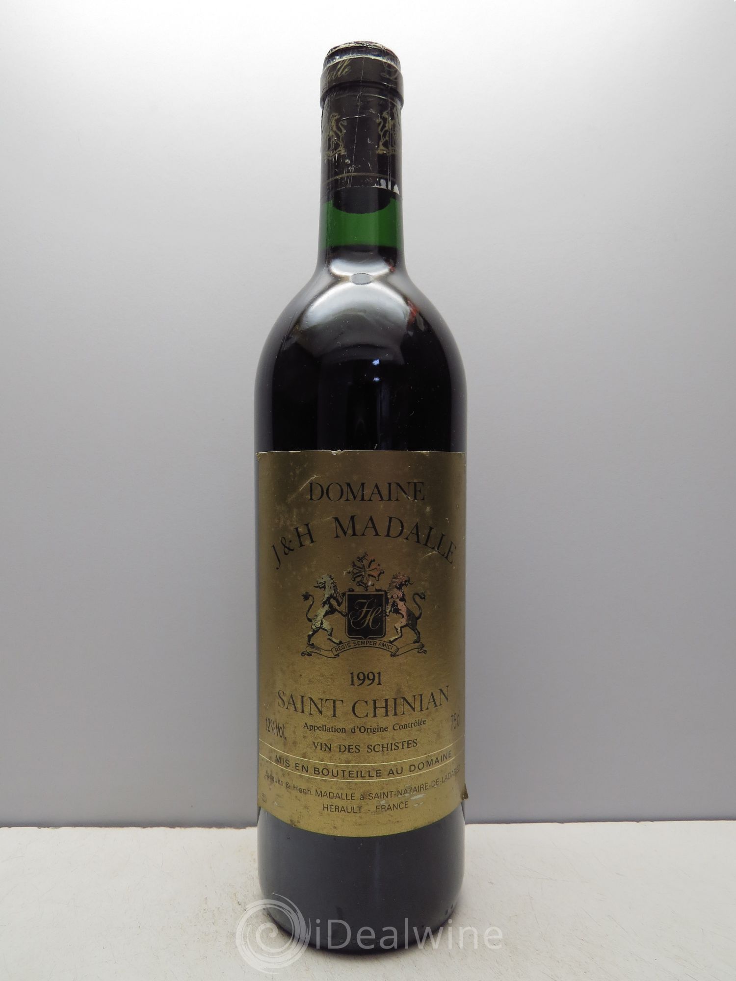 Saint-Chinian Cuvée des Schistes J & H Madalle 1991 - Posten von 1 Flasche - 0