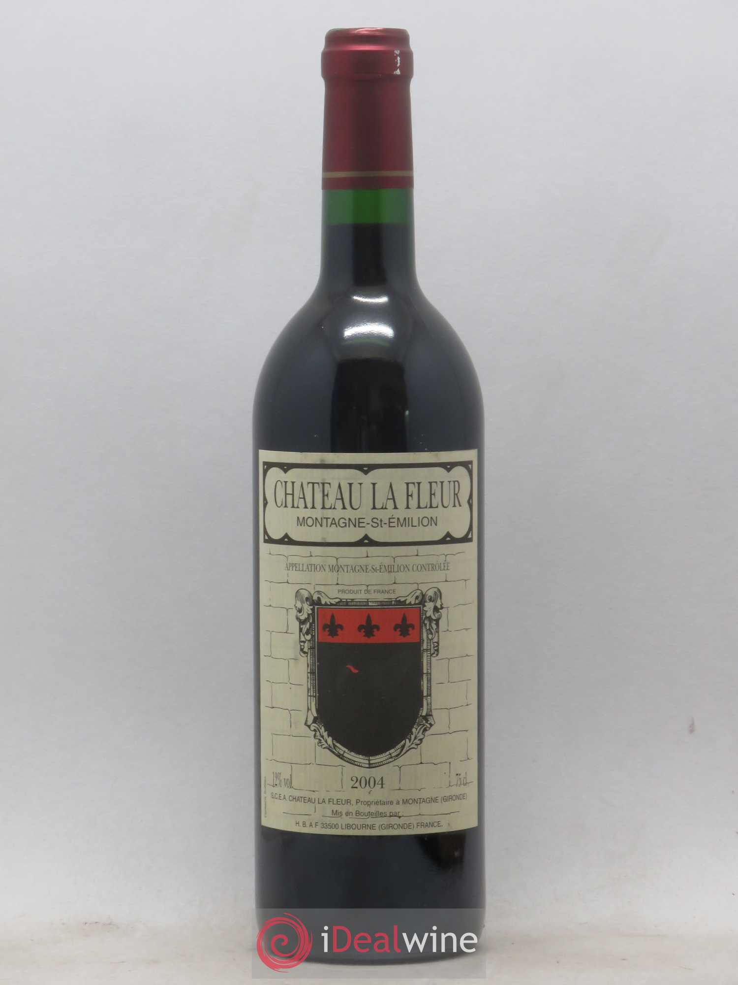 Montagne Saint-Émilion Château La Fleur (sans prix de réserve) 2004 - Posten von 1 Flasche - 0