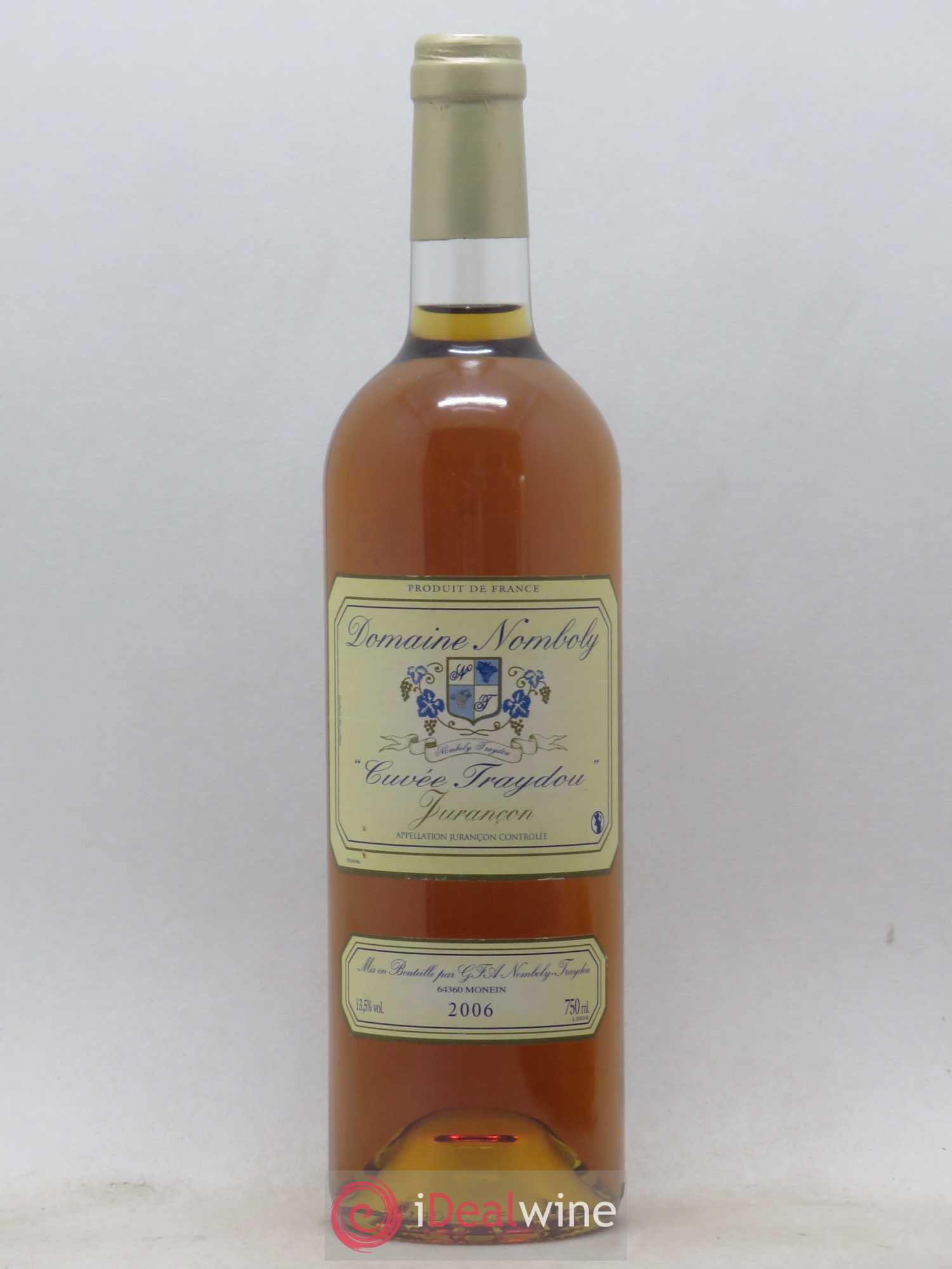 Jurançon Domaine Nomboly Cuvée Fraydou (sans prix de réserve) 2006 - Posten von 1 Flasche - 0