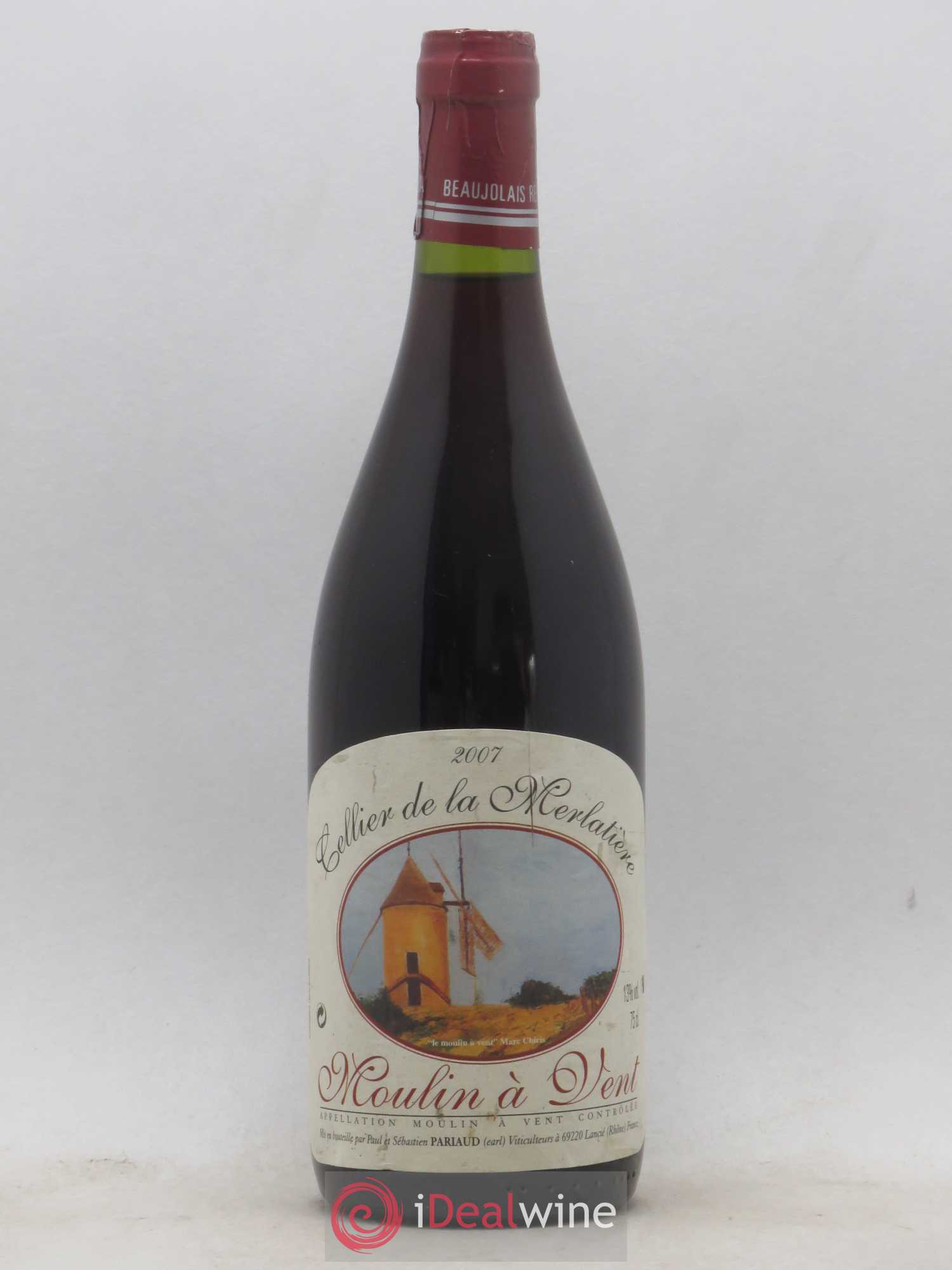 Moulin-à-Vent Cellier De La Merlatiere Paul & Seb Pariaud (sans prix de réserve) 2007 - Posten von 1 Flasche - 0
