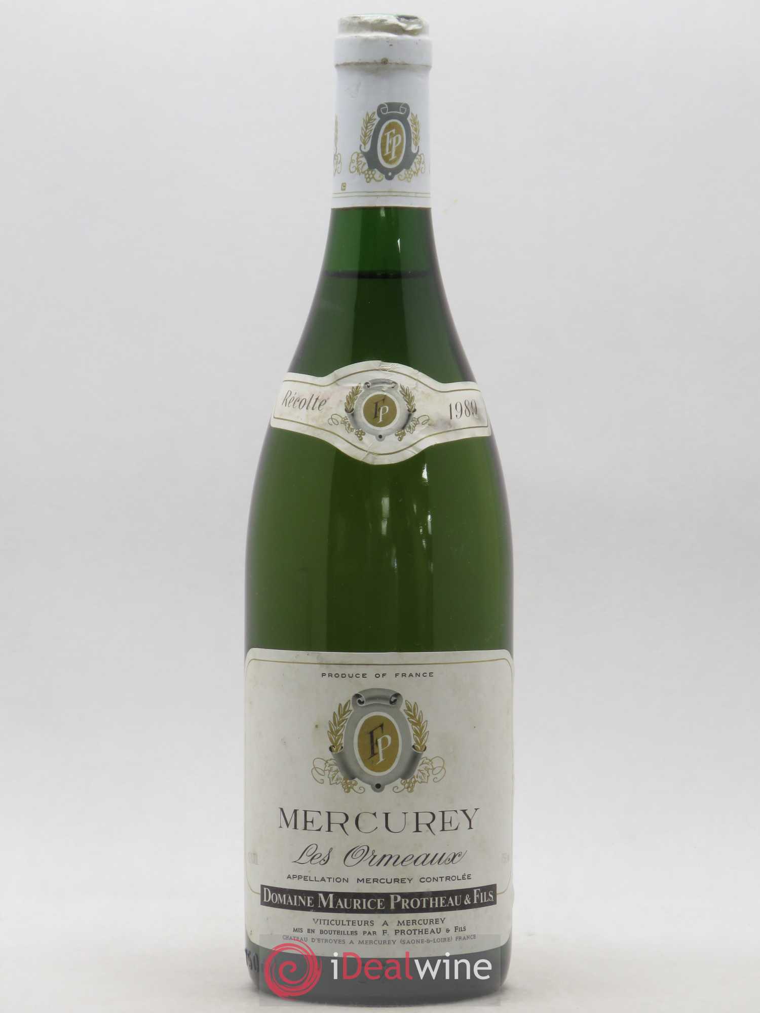 Mercurey Les Ormeaux Maurice Protheau et Fils (sans prix de réserve) 1989 - Posten von 1 Flasche - 0