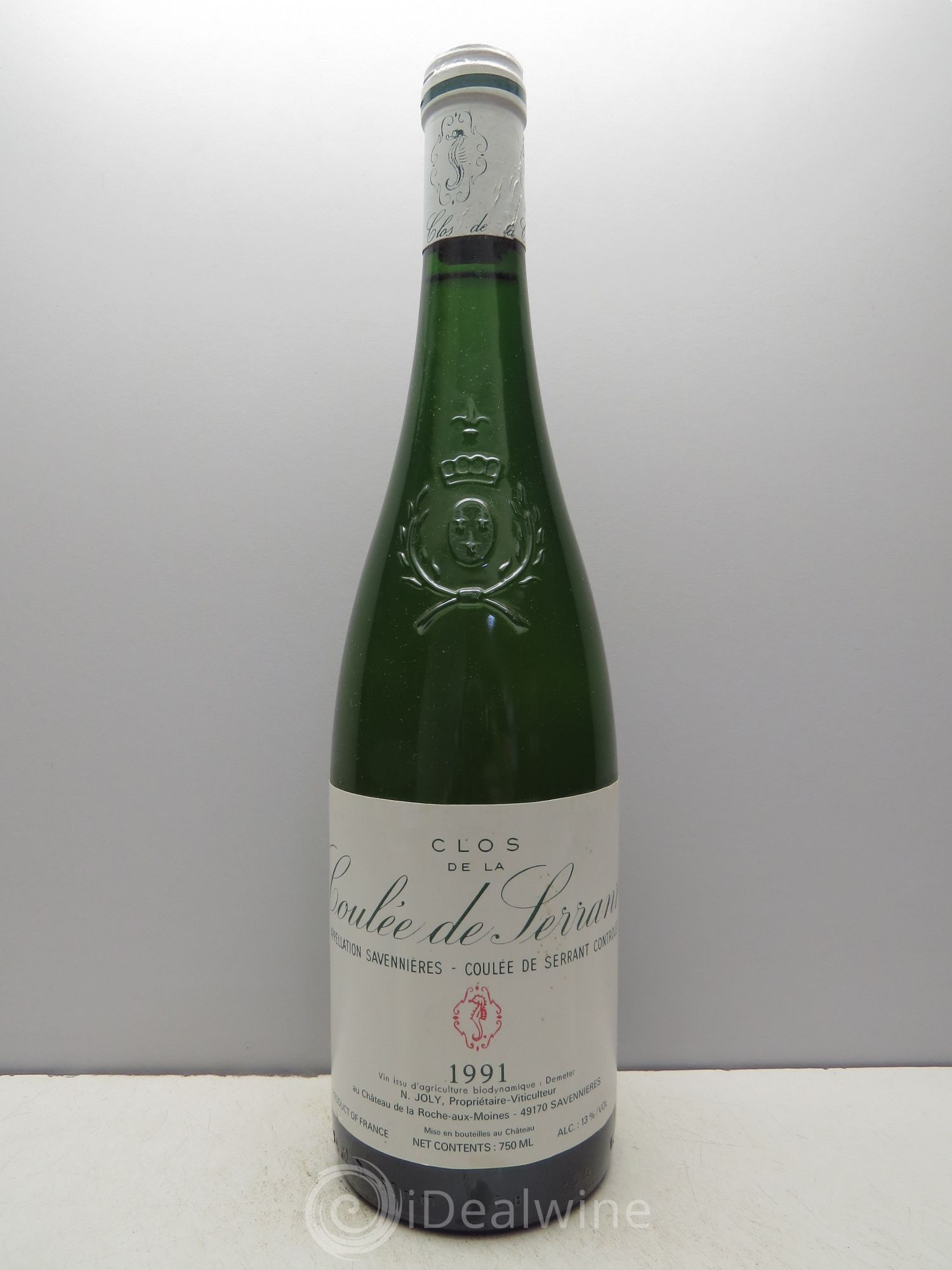 Savennières Clos de la Coulée de Serrant Vignobles de la Coulée de Serrant - Nicolas Joly 1991 - Lot de 1 bouteille - 0
