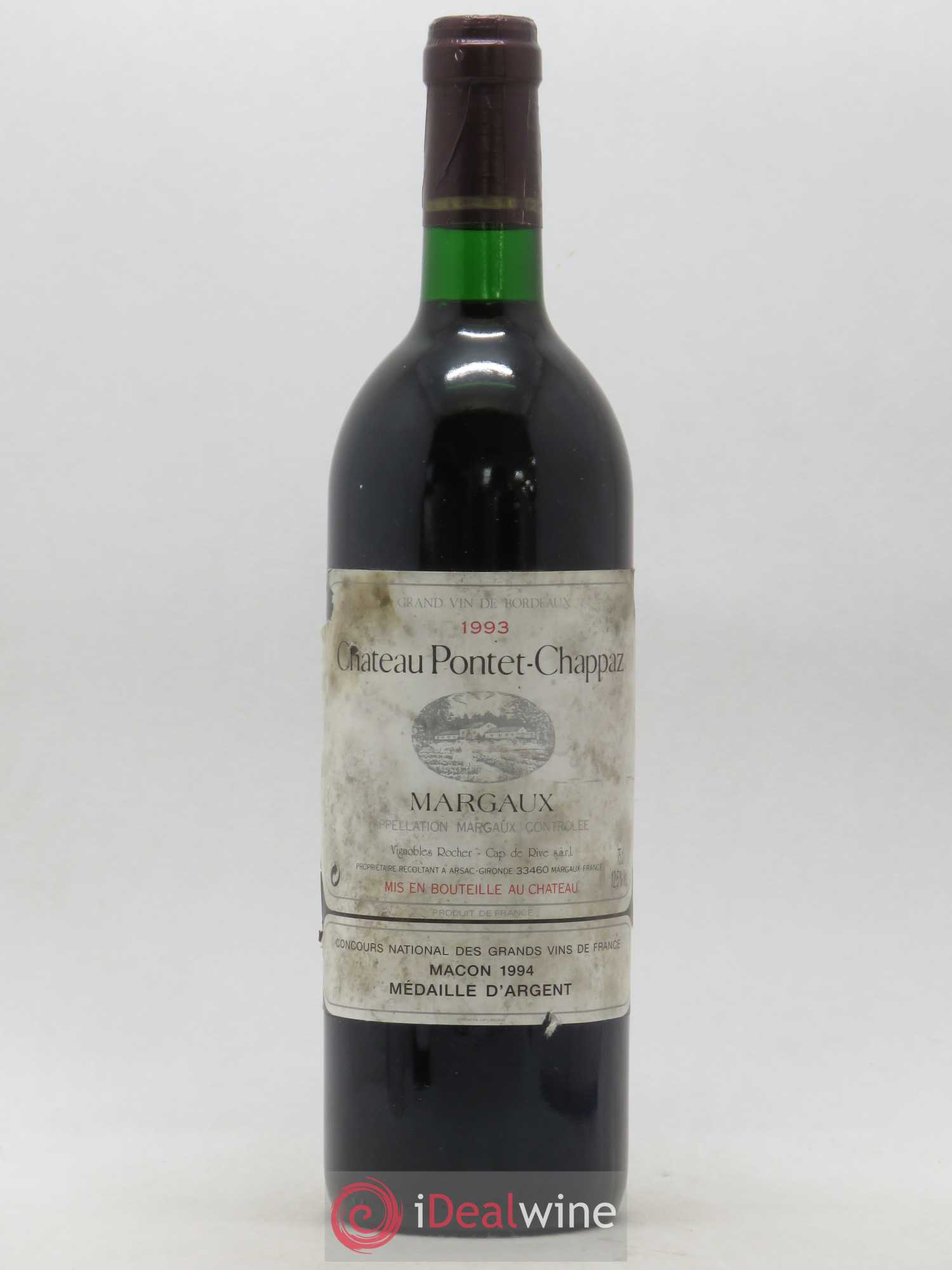 Château Pontet Chappaz Cru Bourgeois (sans prix de réserve) 1993 - Lot de 1 bouteille - 0