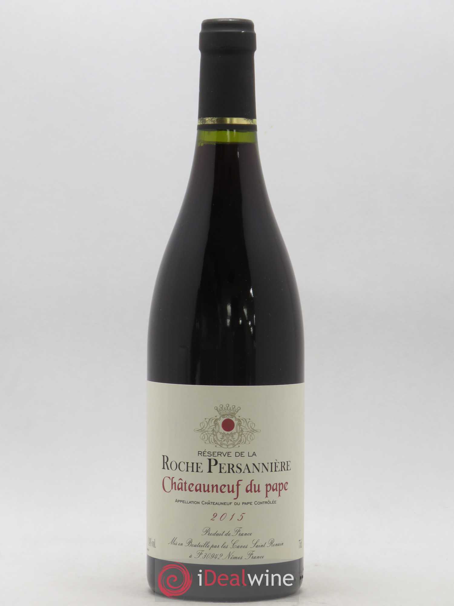 Châteauneuf-du-Pape Roche Persannière (sans prix de réserve) 2015 - Posten von 1 Flasche - 0