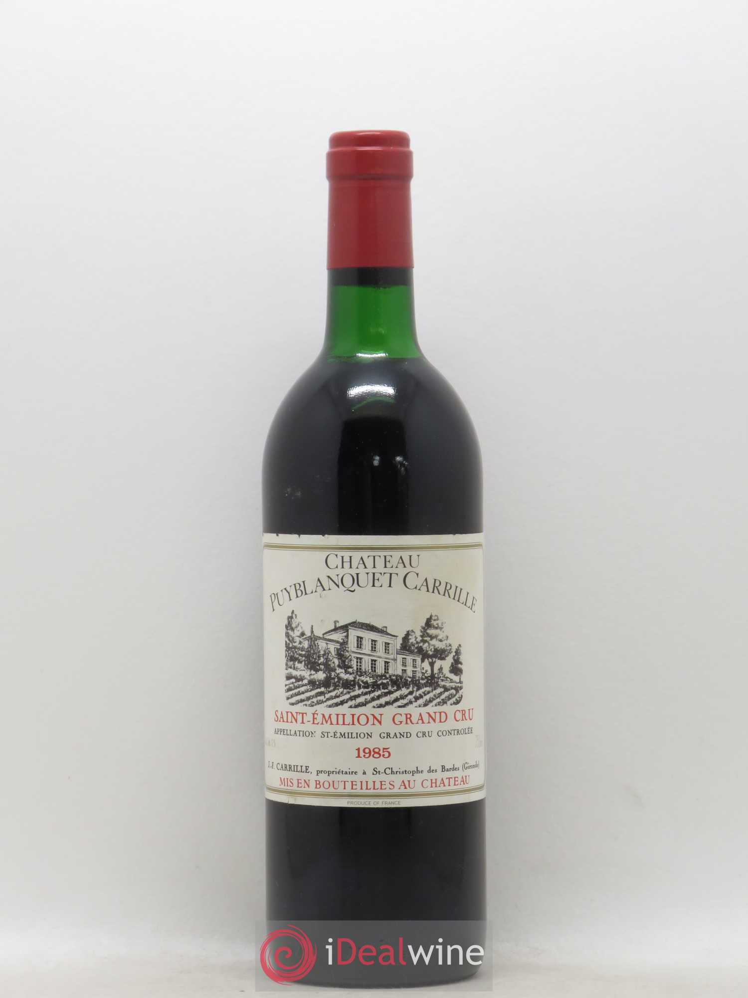 Saint-Émilion Grand Cru Château Puyblanquet Carrille (sans prix de réserve) 1985 - Posten von 1 Flasche - 0