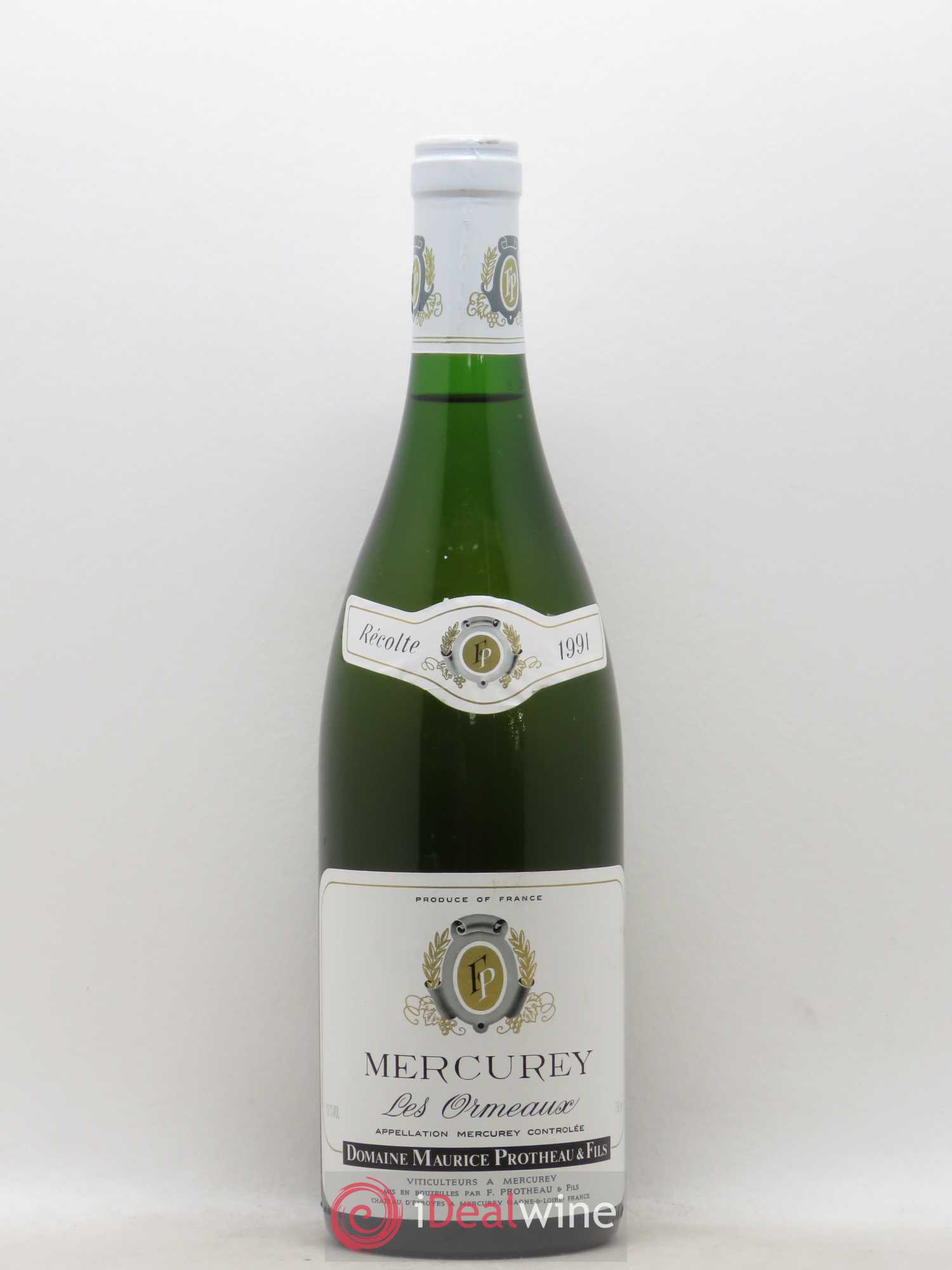 Mercurey Les Ormeaux Maurice Protheau & Fils (sans prix de réserve) 1991 - Lot de 1 bouteille - 0