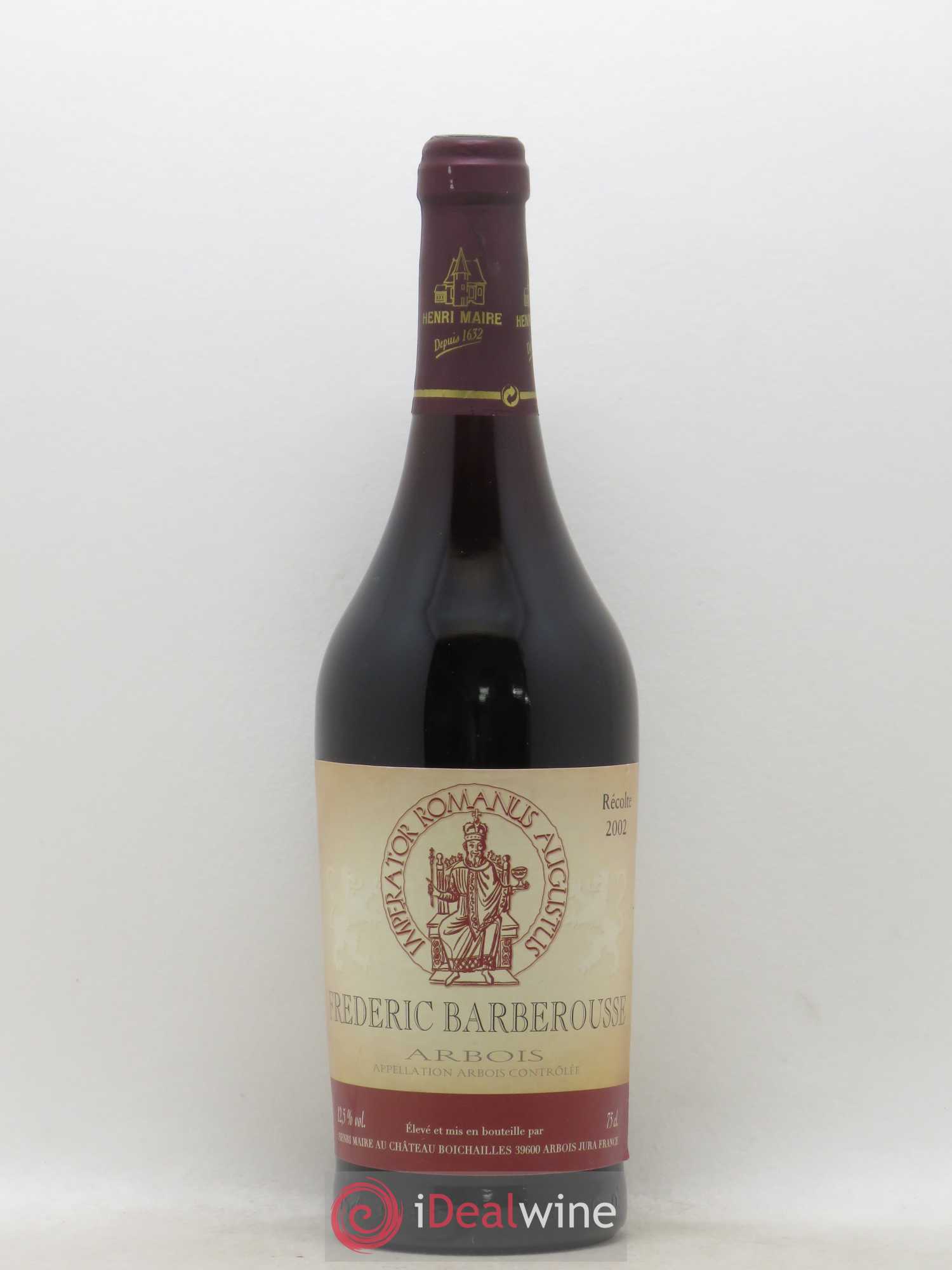 Arbois Fréderic Barberousse Henri Maire (sans prix de réserve) 2002 - Posten von 1 Flasche - 0