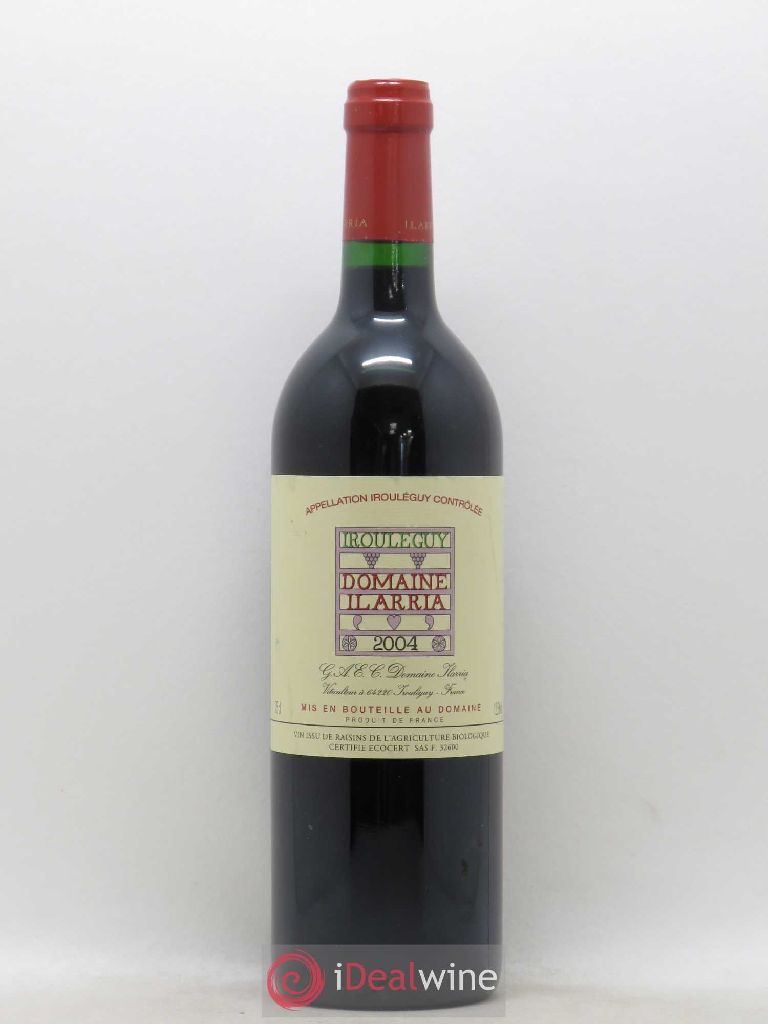 Irouléguy Domaine Ilarria (sans prix de réserve) 2004 - Posten von 1 Flasche - 0