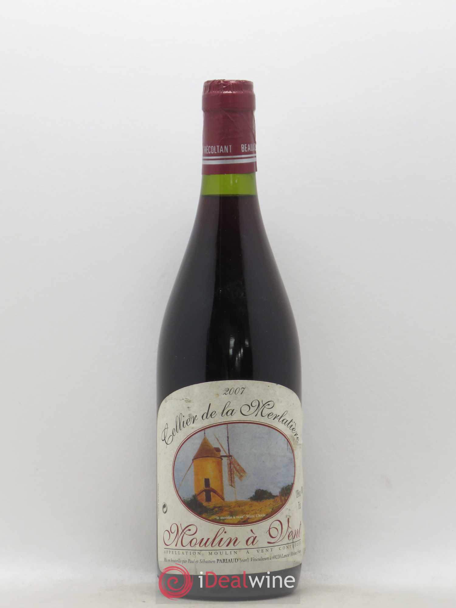 Moulin-à-Vent Cellier de la Merlatiere Pets Pariaud (sans prix de réserve) 2007 - Posten von 1 Flasche - 0