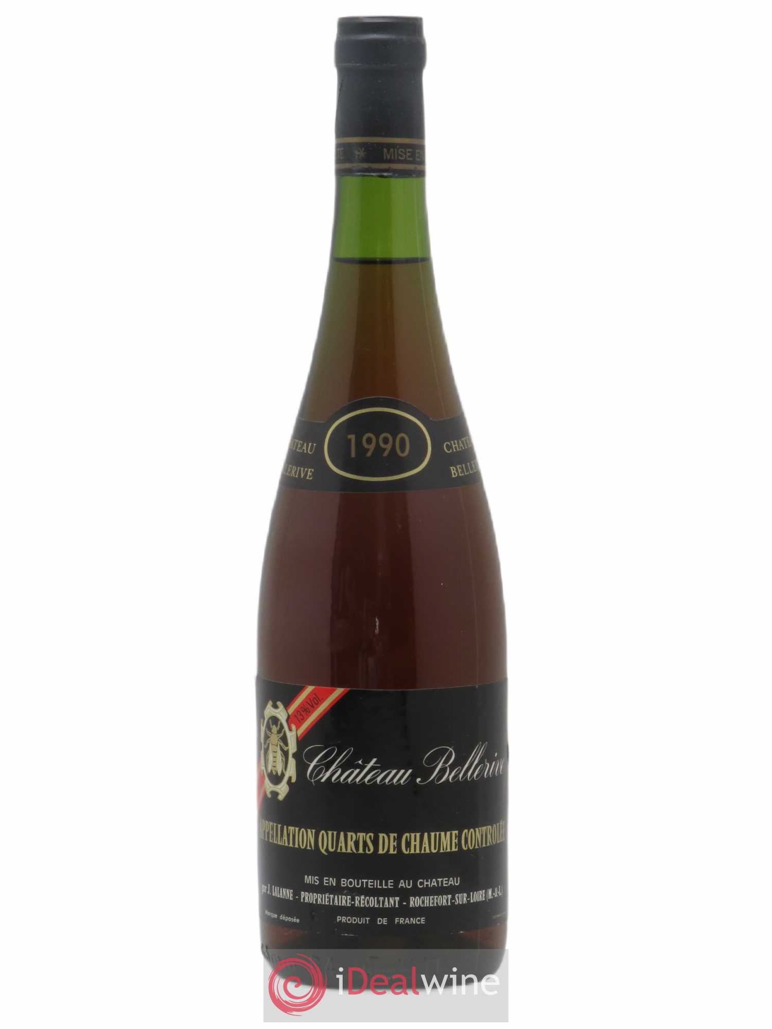Quarts de Chaume Chateau Bellerive Jacques Lalanne (sans prix de réserve) 1990 - Lotto di 1 bottiglia - 0