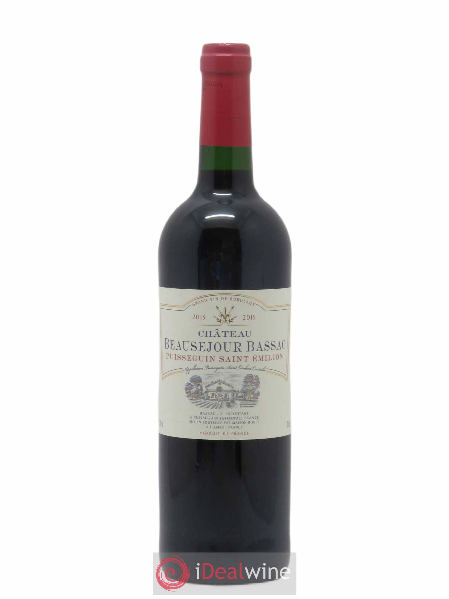 Puisseguin Saint-Émilion Château Beauséjour Bassac (no reserve) 2015 - Lot of 1 bottle - 0