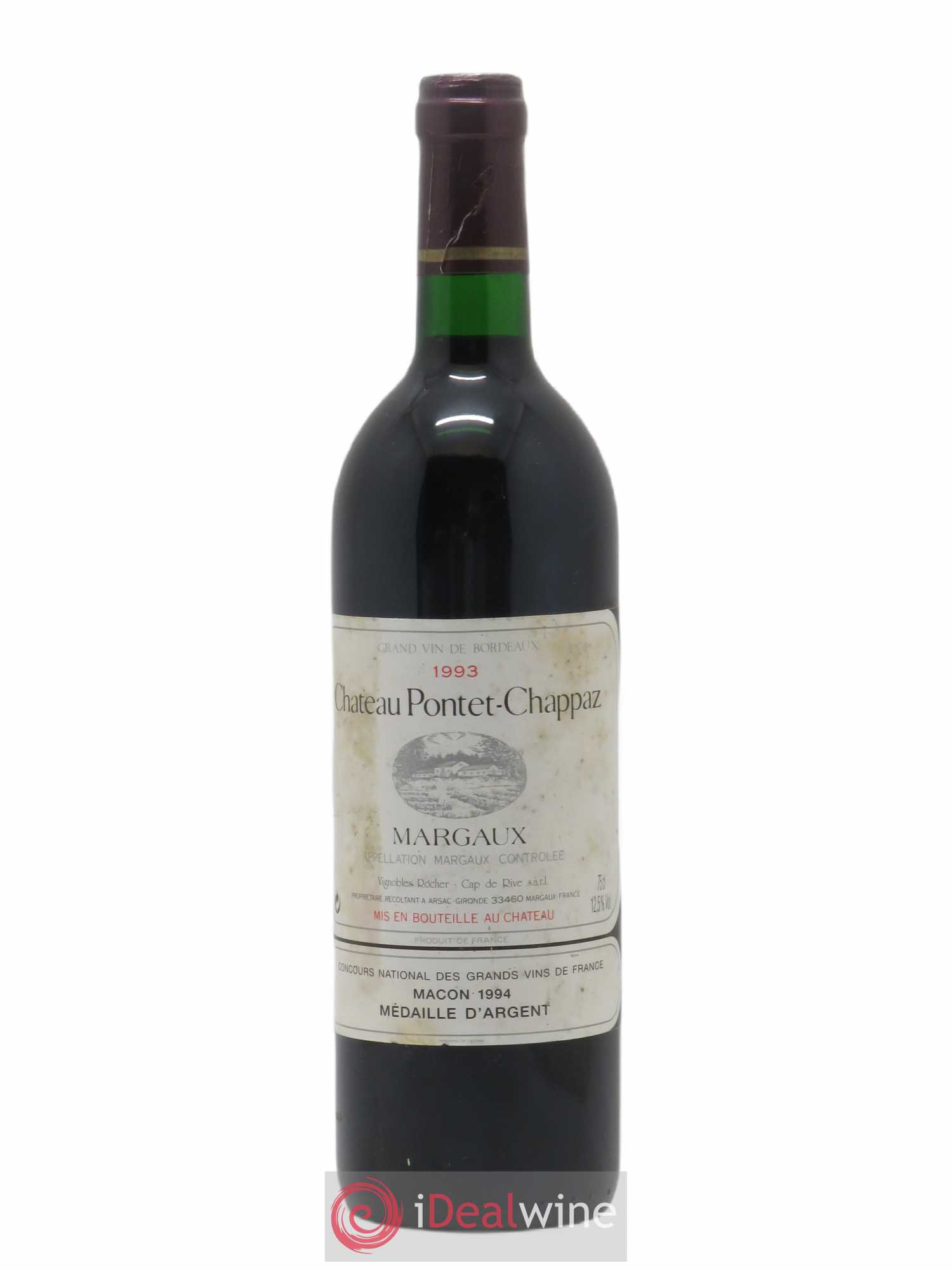 Château Pontet Chappaz Cru Bourgeois (sans prix de réserve) 1993 - Lot de 1 bouteille - 0