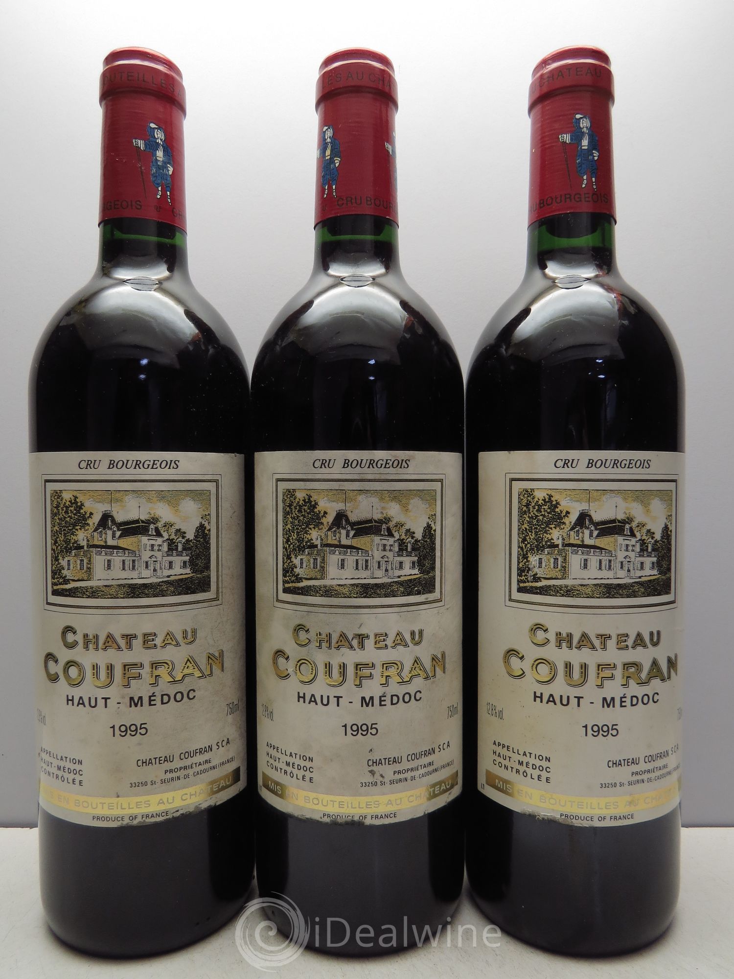 Château Coufran Cru Bourgeois 1995 - Lot de 3 bouteilles - 0