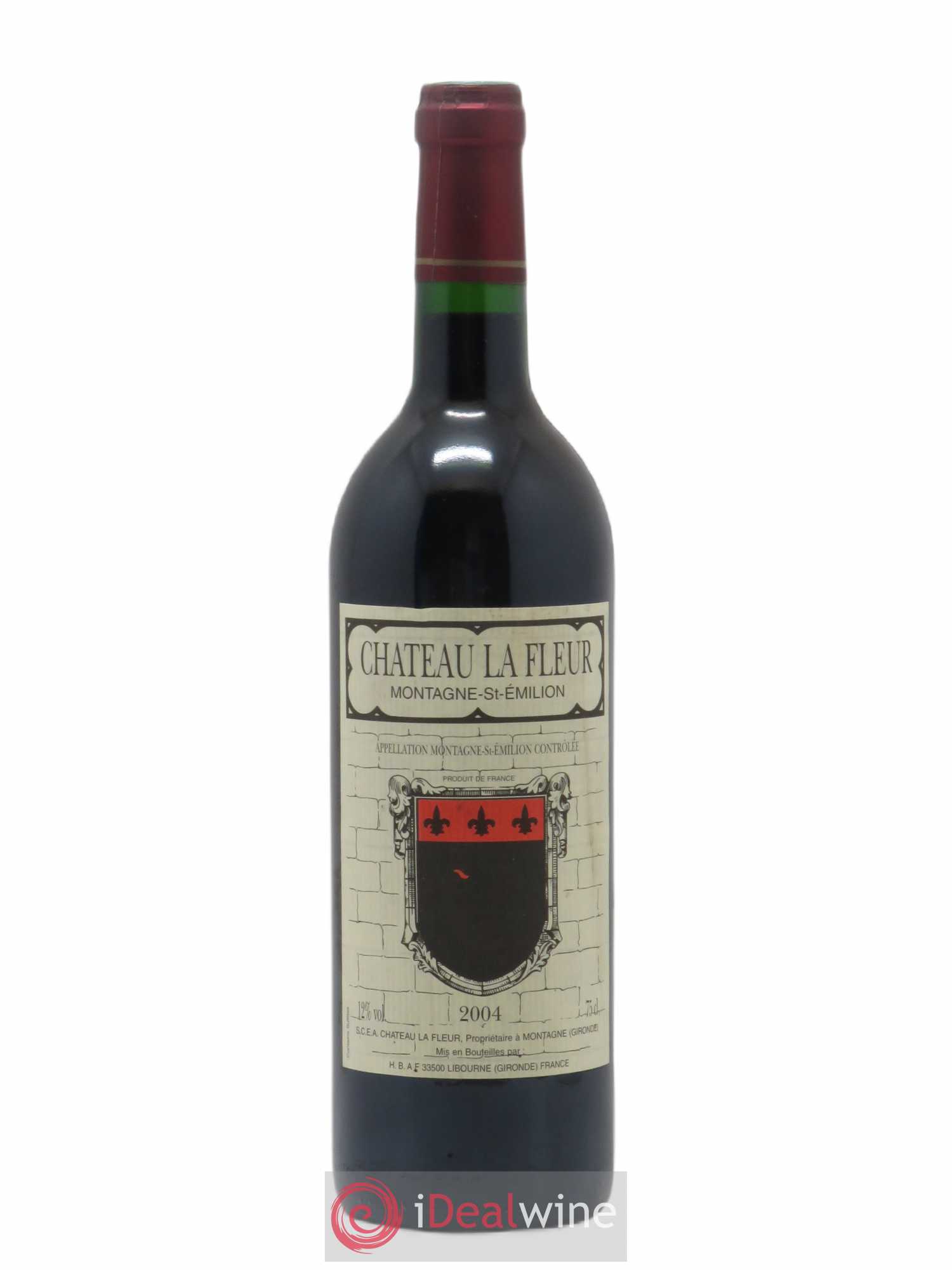 Montagne Saint-Émilion Château La Fleur (sans prix de réserve) 2004 - Posten von 1 Flasche - 0