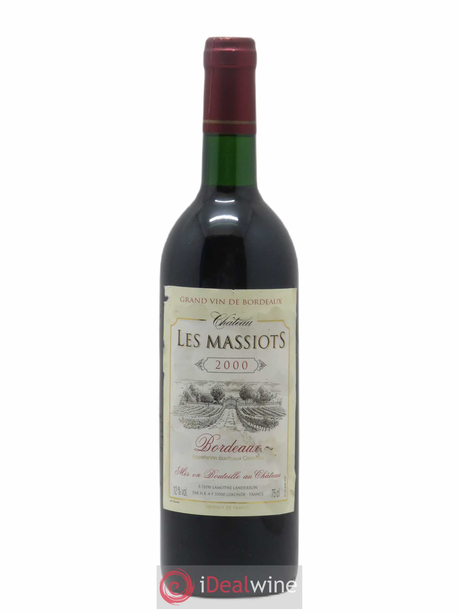 Bordeaux Les Massiots (sans prix de réserve) 2000 - Posten von 1 Flasche - 0