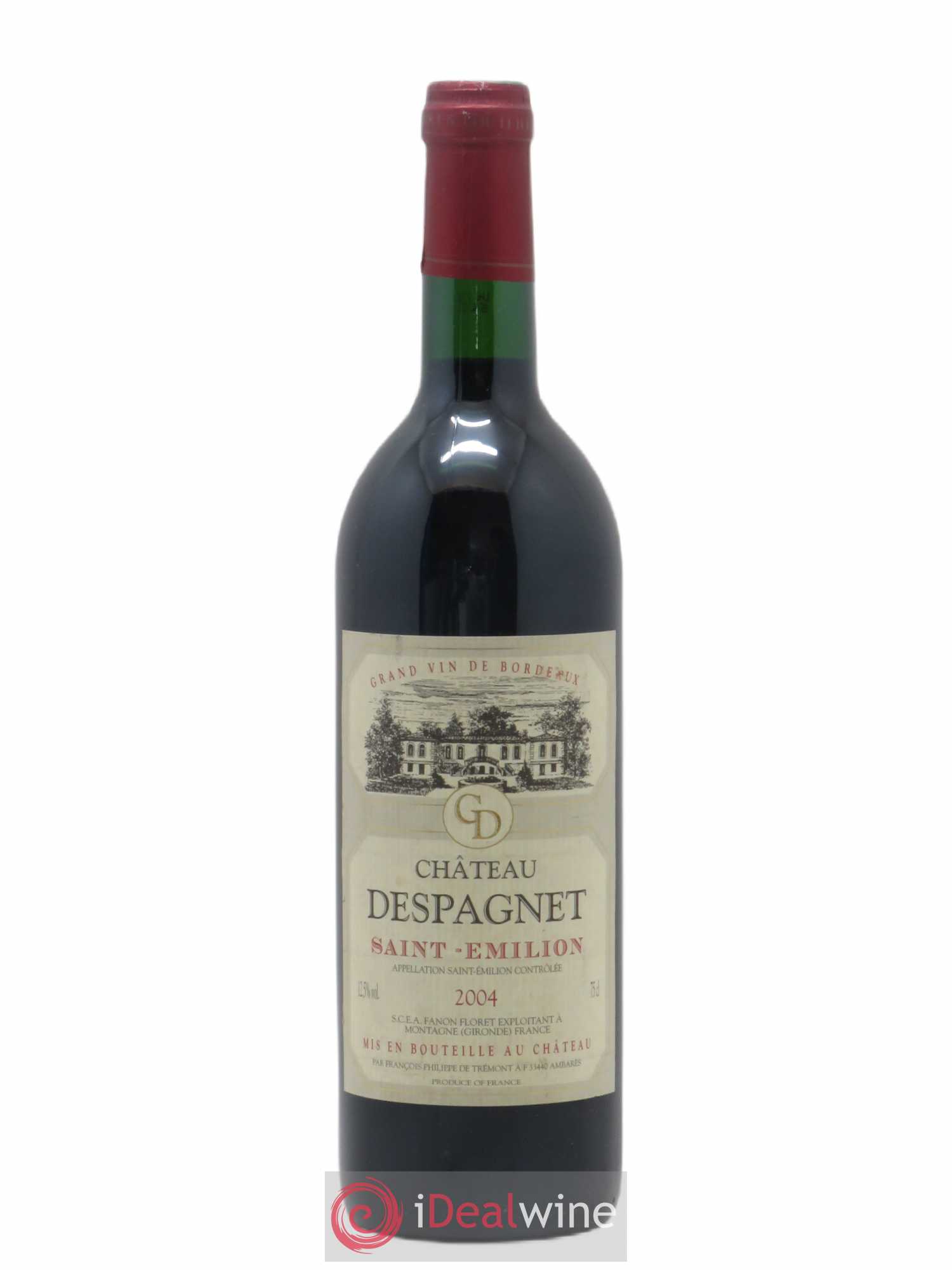 Saint-Émilion Grand Cru Château Despagnet (sans prix de réserve) 2004 - Posten von 1 Flasche - 0