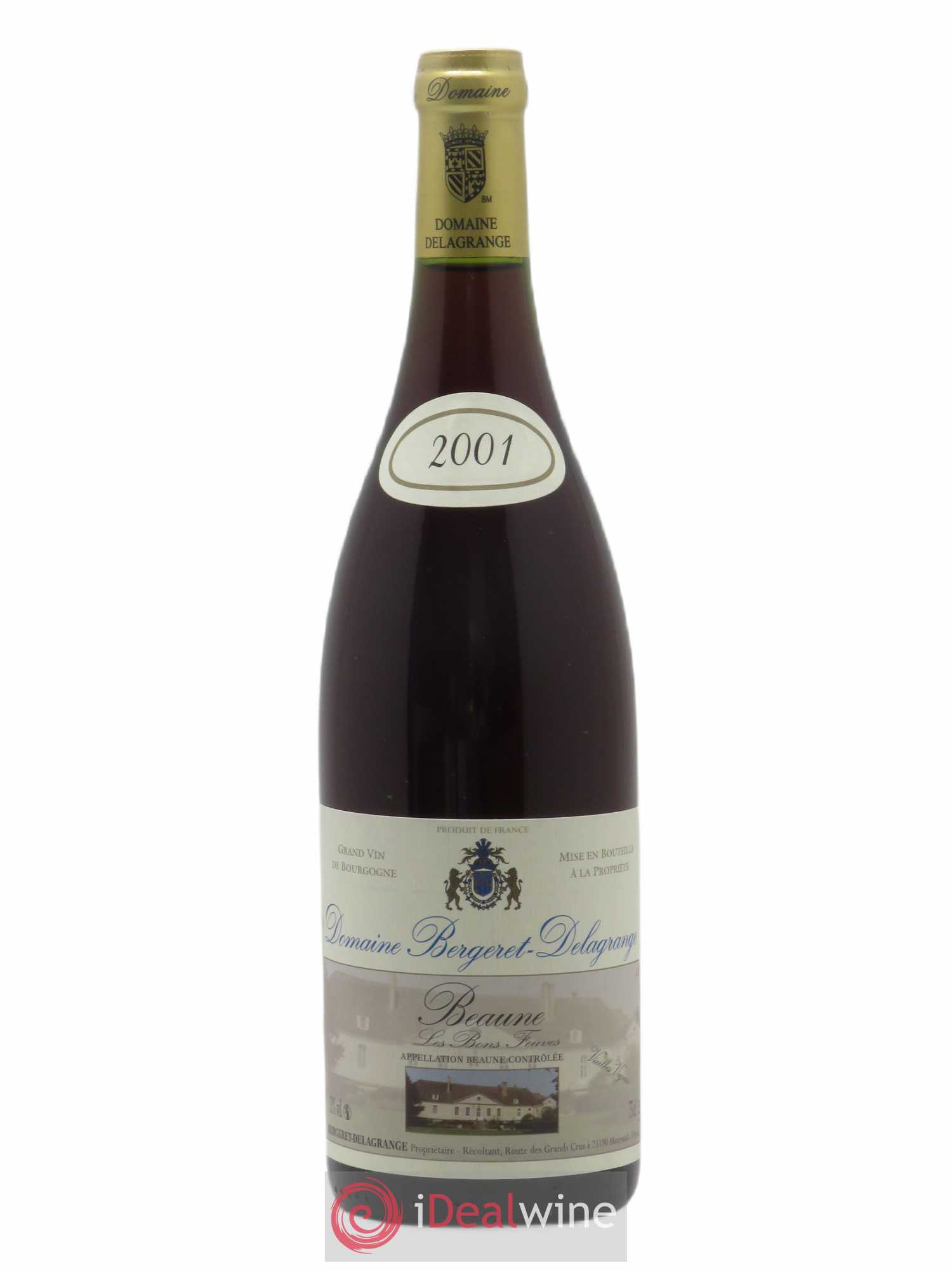 Beaune Les Bons Feuves Bergeret Delagrange (sans prix de réserve) 2001 - Posten von 1 Flasche - 0