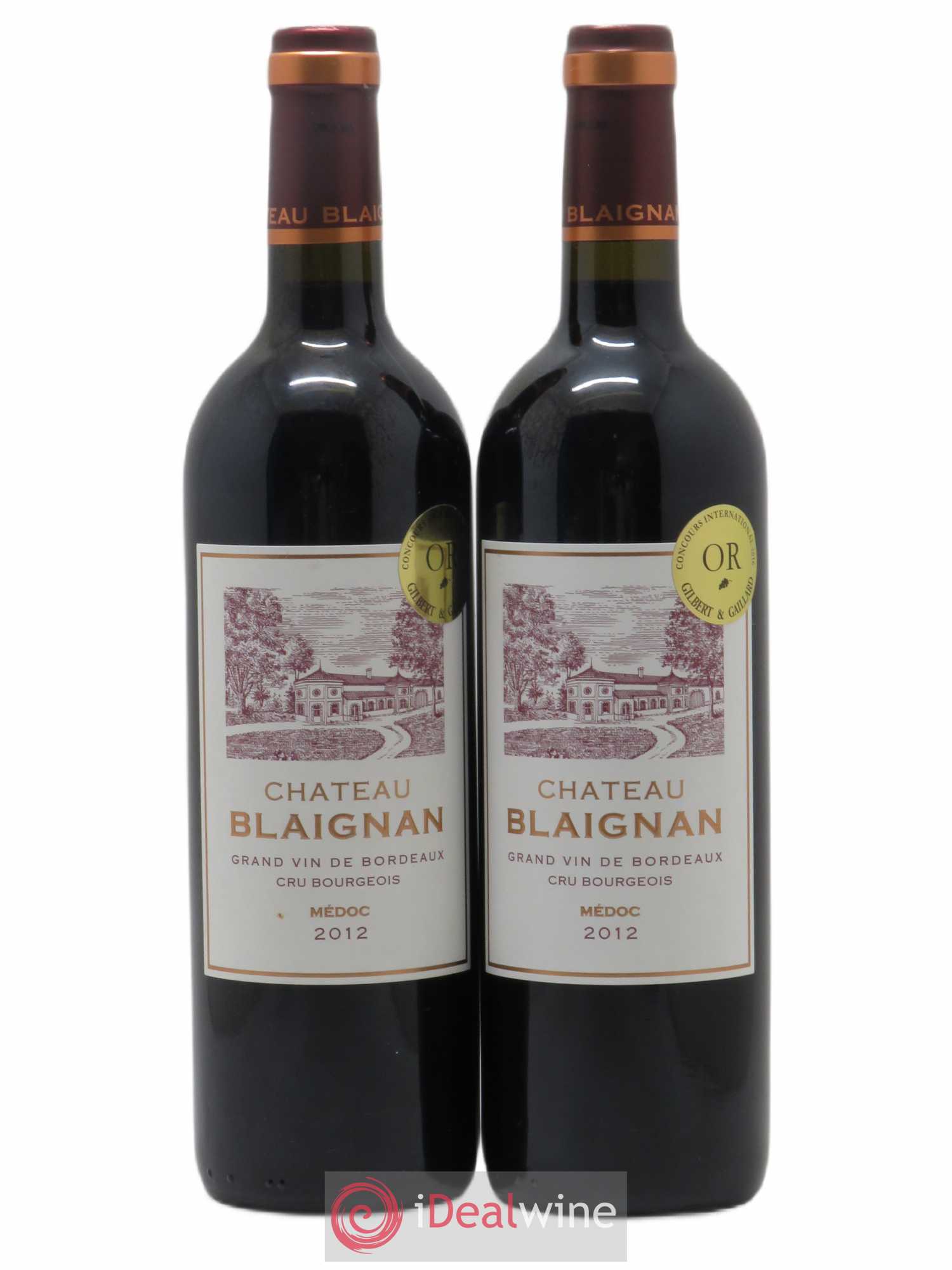 Château Blaignan Cru Bourgeois (sans prix de réserve) 2012 - Lot de 2 bouteilles - 0