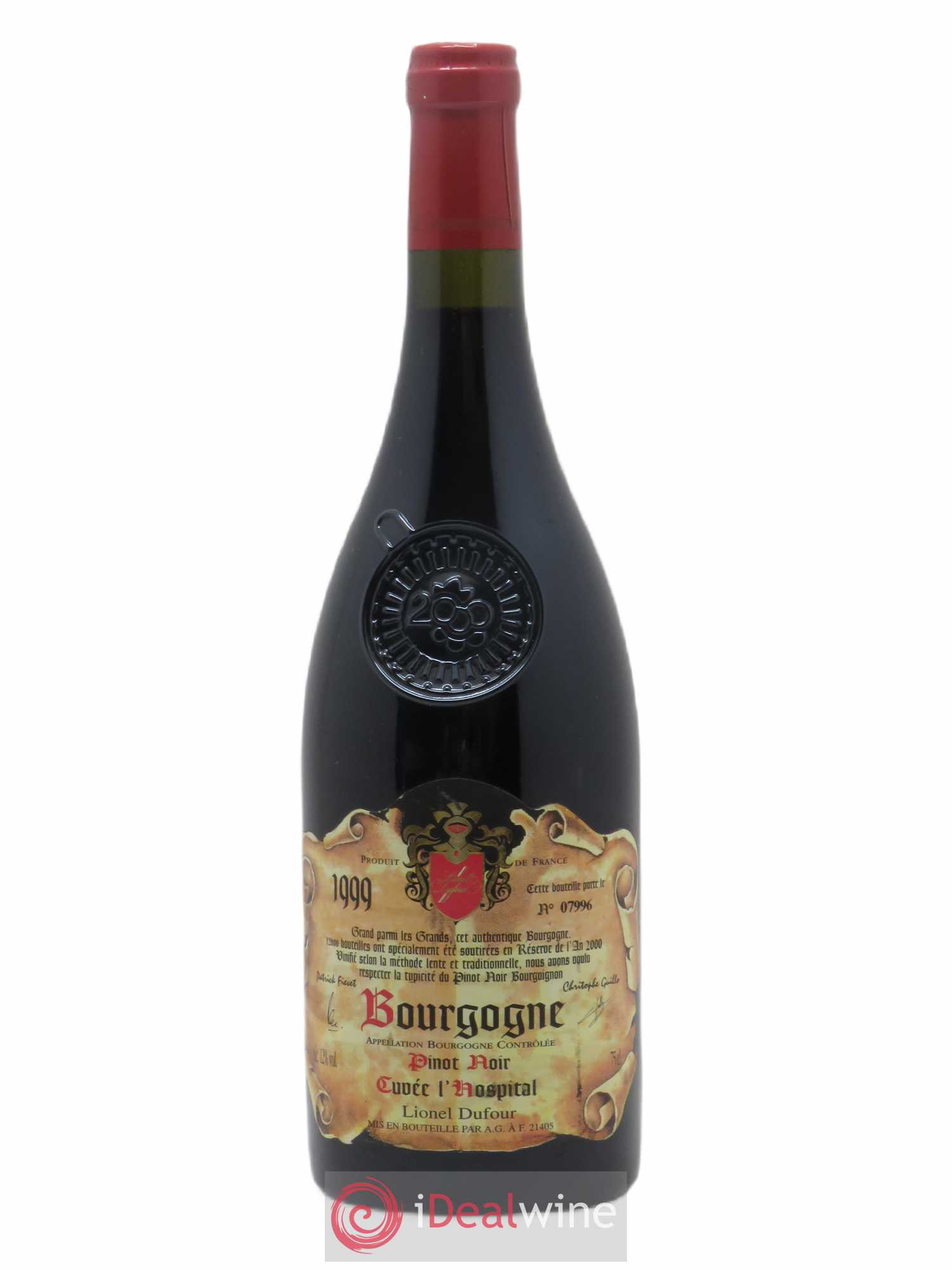 Bourgogne Cuvee L'Hospital Lionel Dufour (sans prix de réserve) 1999 - Posten von 1 Flasche - 0