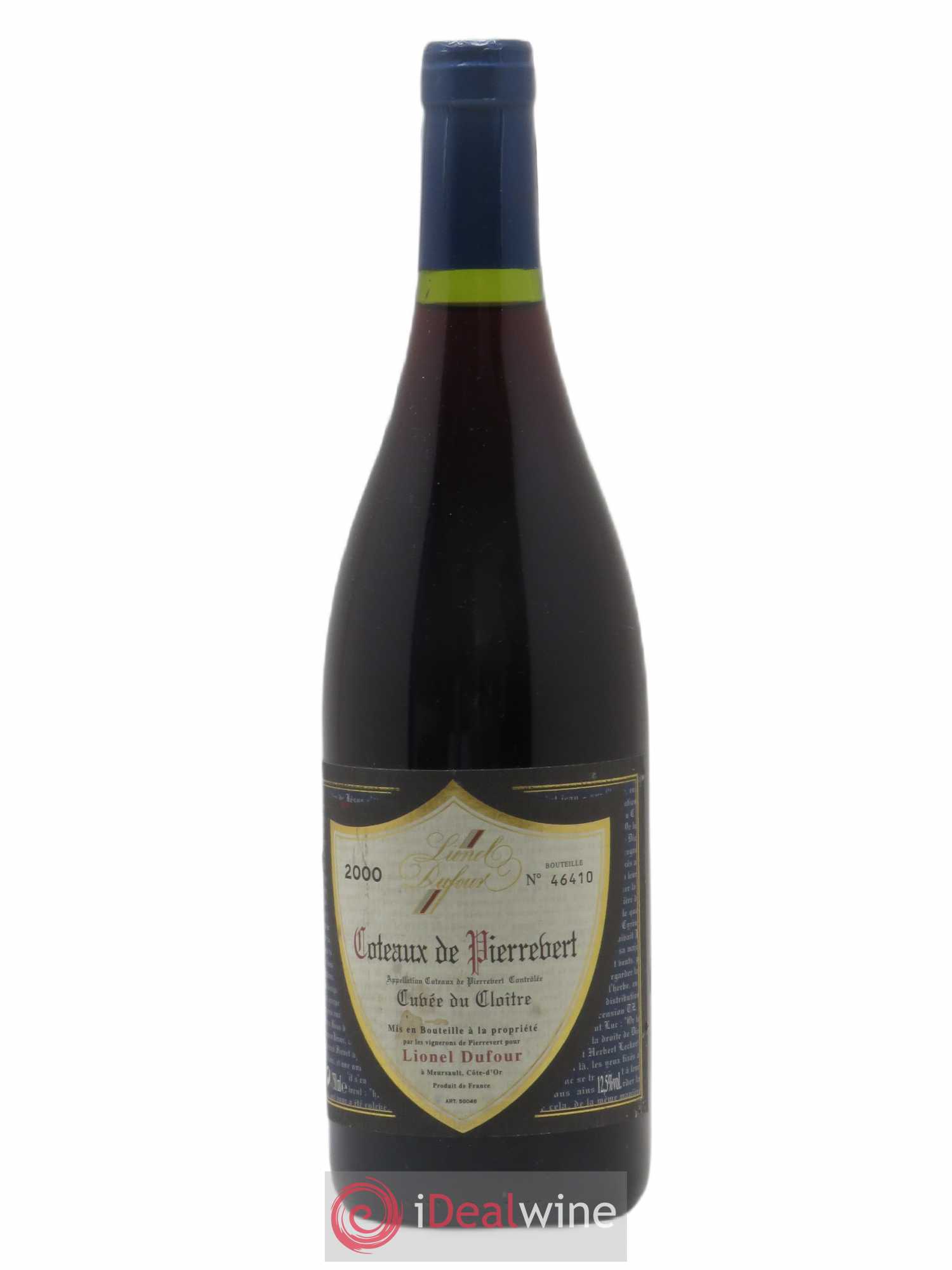 Rhône Coteaux de Pierrebert Cuvée du cloitre Lionel Dufour (sans prix de réserve) 2000 - Posten von 1 Flasche - 0