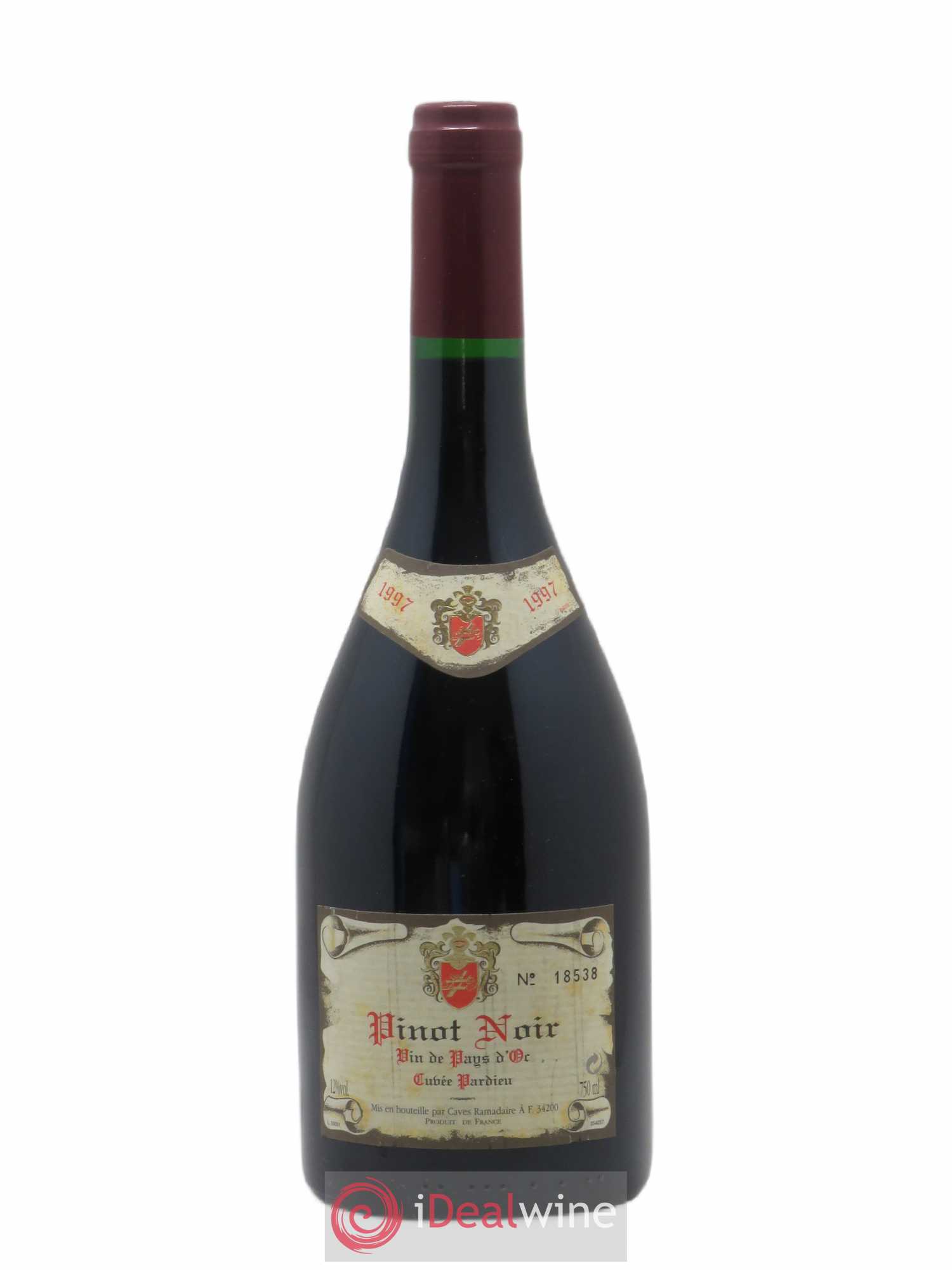 Pays d'Oc Pinot noir cuvée Pardieu (sans prix de réserve) 1997 - Posten von 1 Flasche - 0