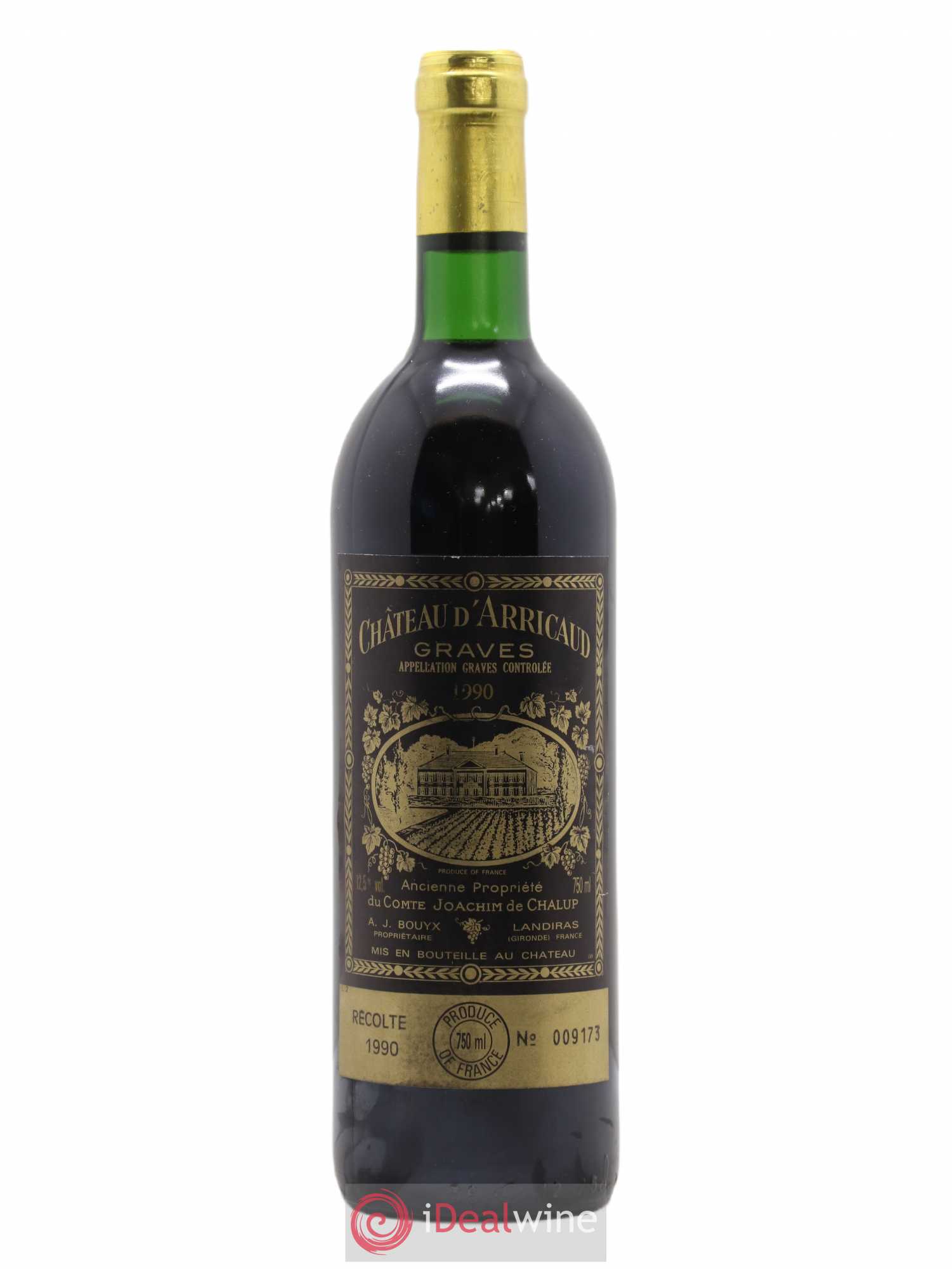 Graves Château D'Arricaud (sans prix de réserve) 1990 - Posten von 1 Flasche - 0