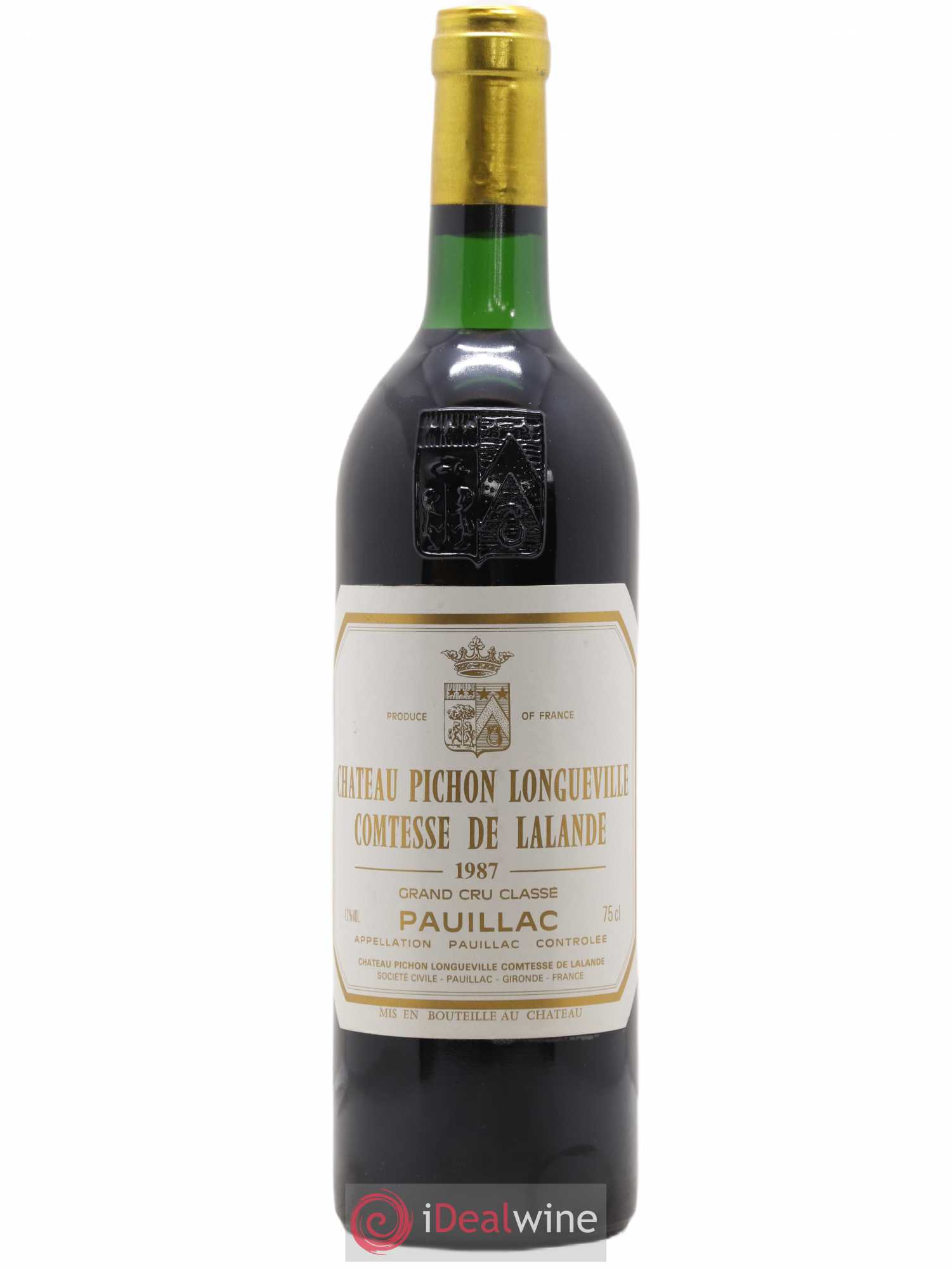 Château Pichon Longueville Comtesse de Lalande 2ème Grand Cru Classé 1987 - Lot de 1 bouteille - 0