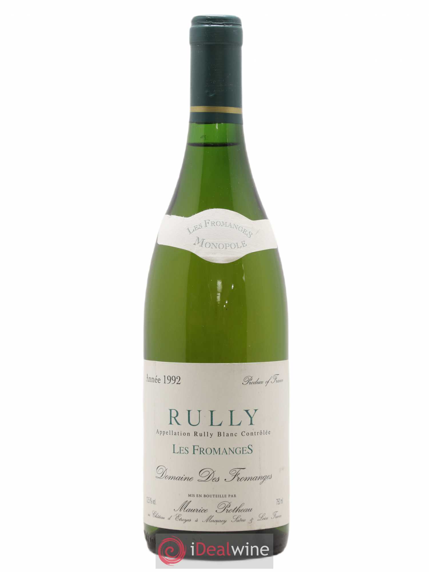 Rully Les Fromanges Maurice Protheau & Fils (sans prix de réserve) 1992 - Posten von 1 Flasche - 0