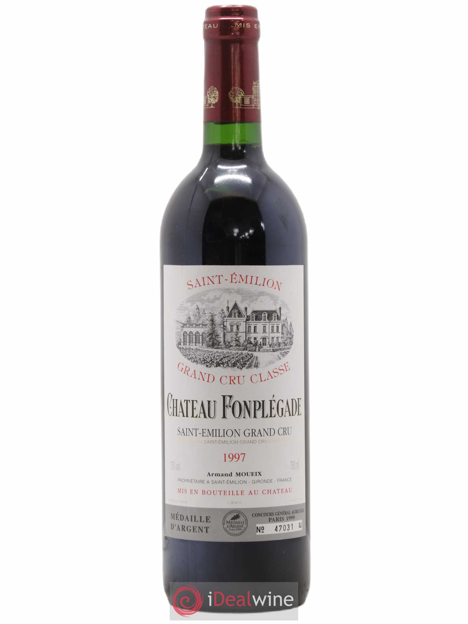 Château Fonplegade Grand Cru Classé (sans prix de réserve) 1997 - Lot de 1 bouteille - 0