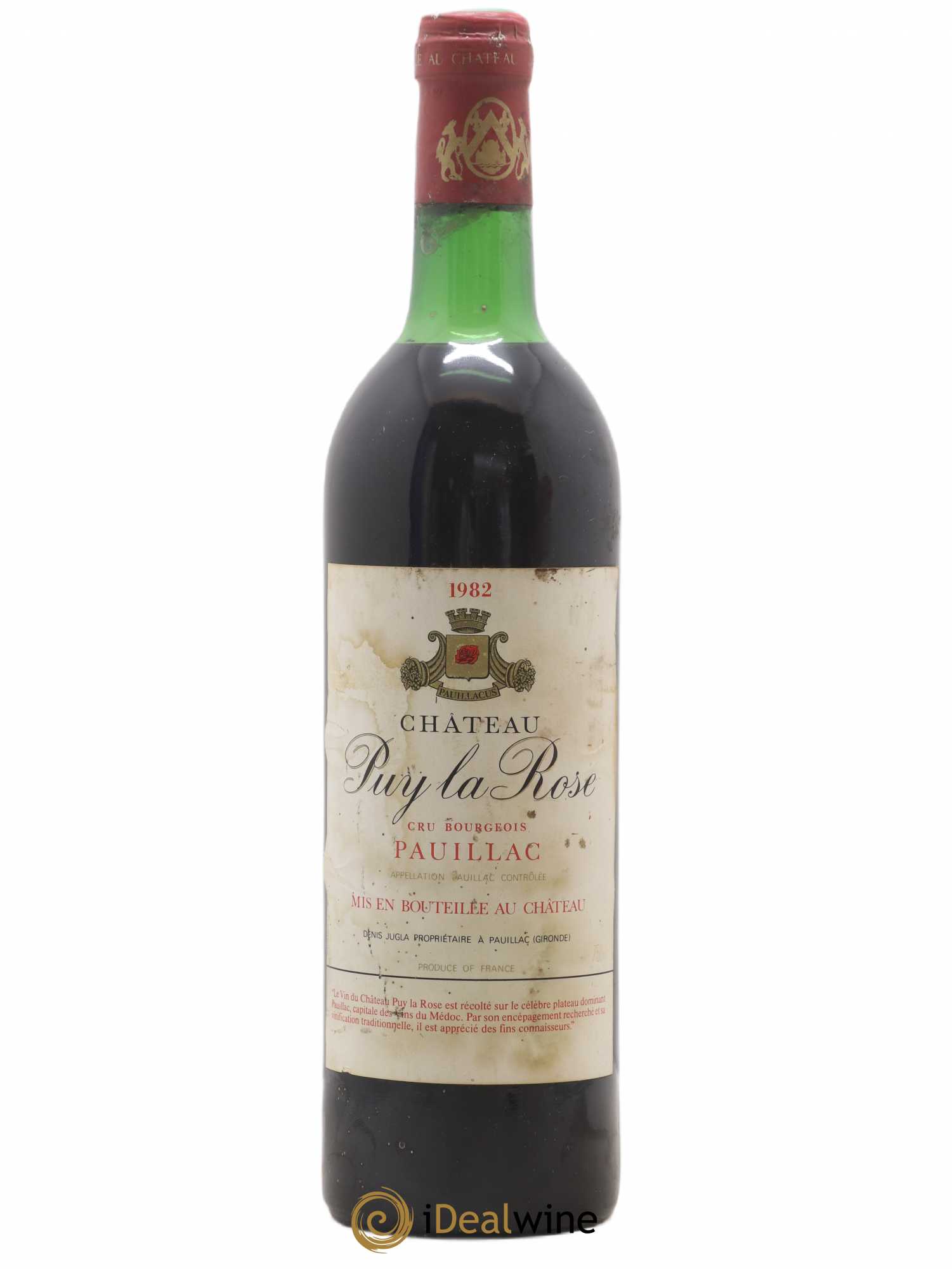 Pauillac Château Puy la Rose (sans prix de réserve) 1982 - Posten von 1 Flasche - 0