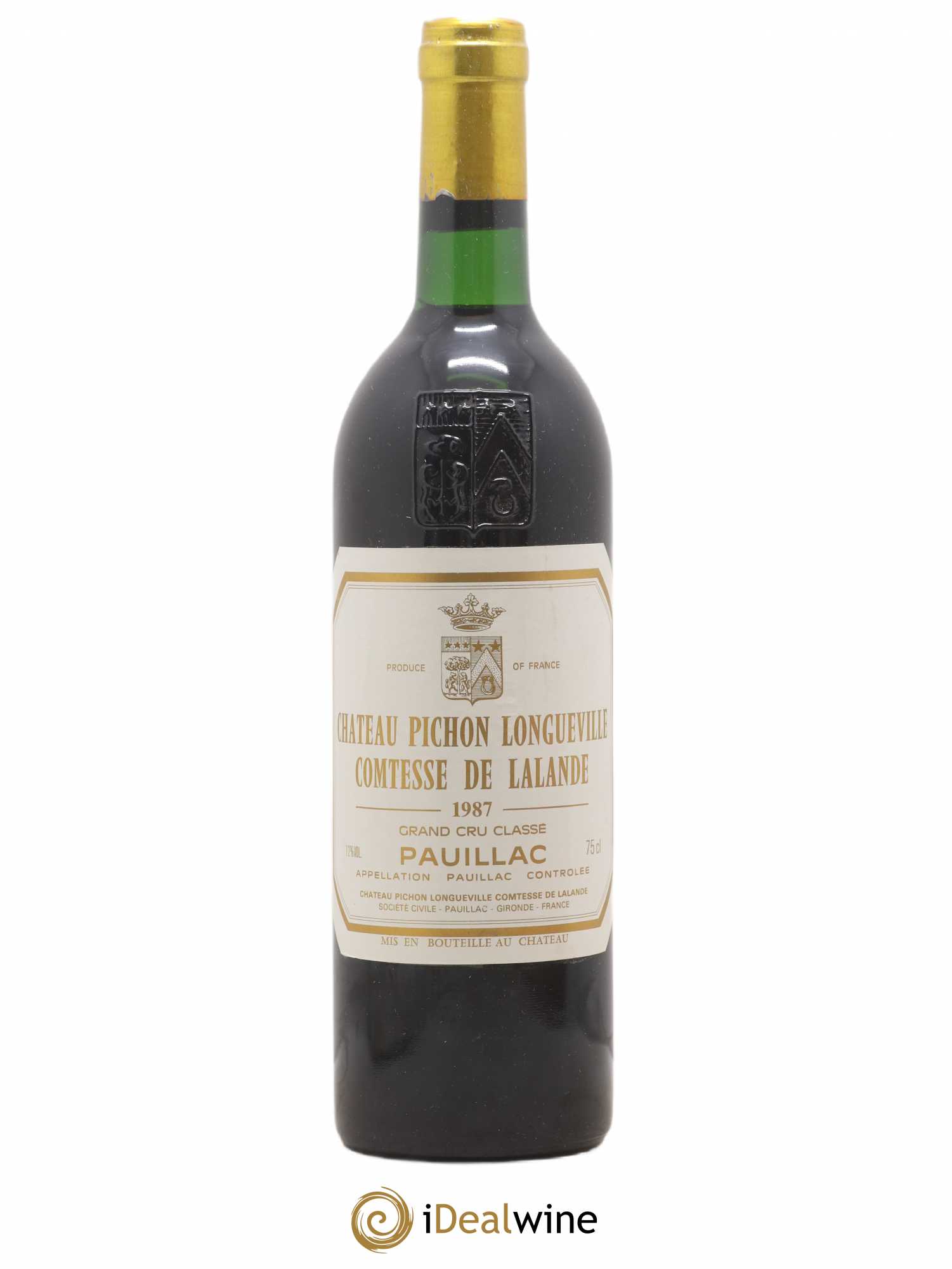 Château Pichon Longueville Comtesse de Lalande 2ème Grand Cru Classé 1987 - Lot de 1 bouteille - 0