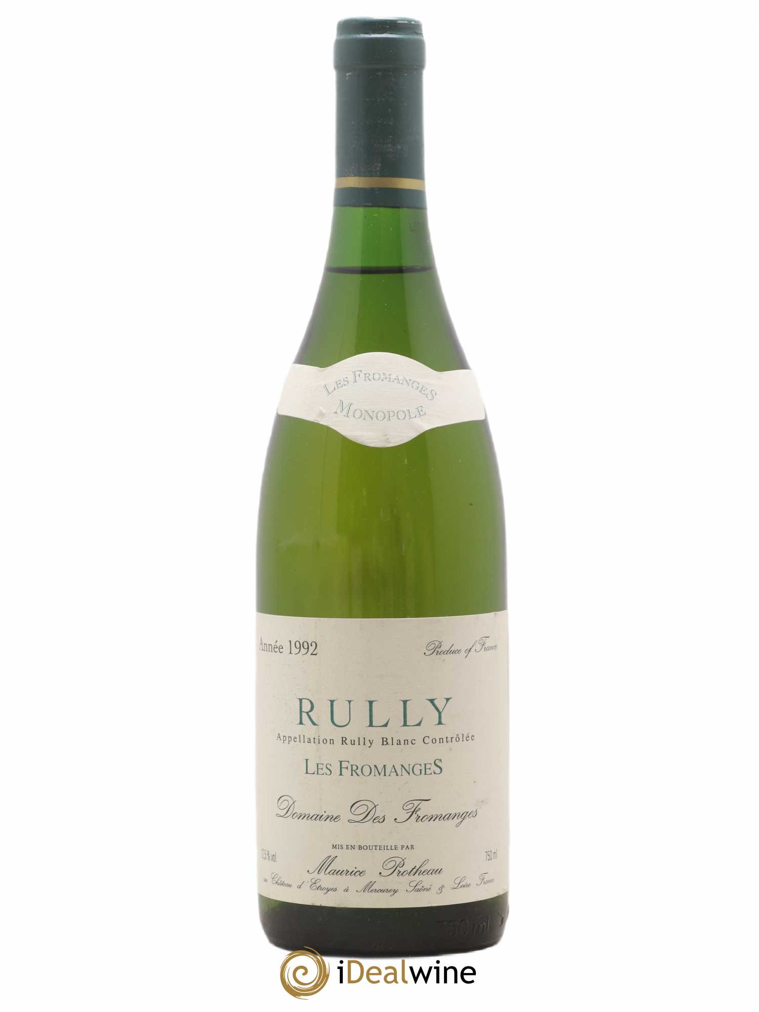 Rully Les Fromanges Domaine Maurice Protheau (sans prix de réserve) 1992 - Posten von 1 Flasche - 0