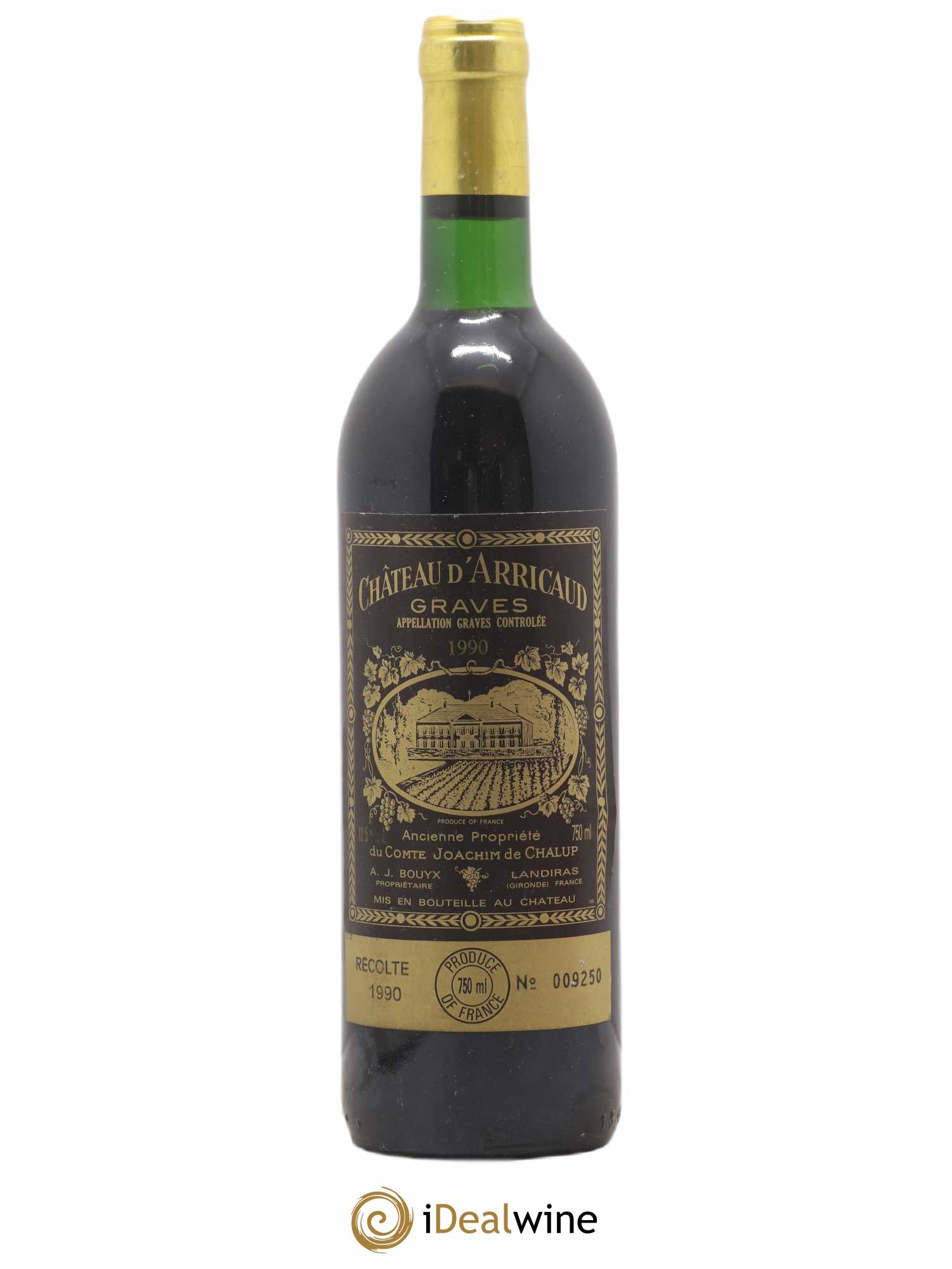 Graves Château D'Arricaud (sans prix de réserve) 1990 - Posten von 1 Flasche - 0