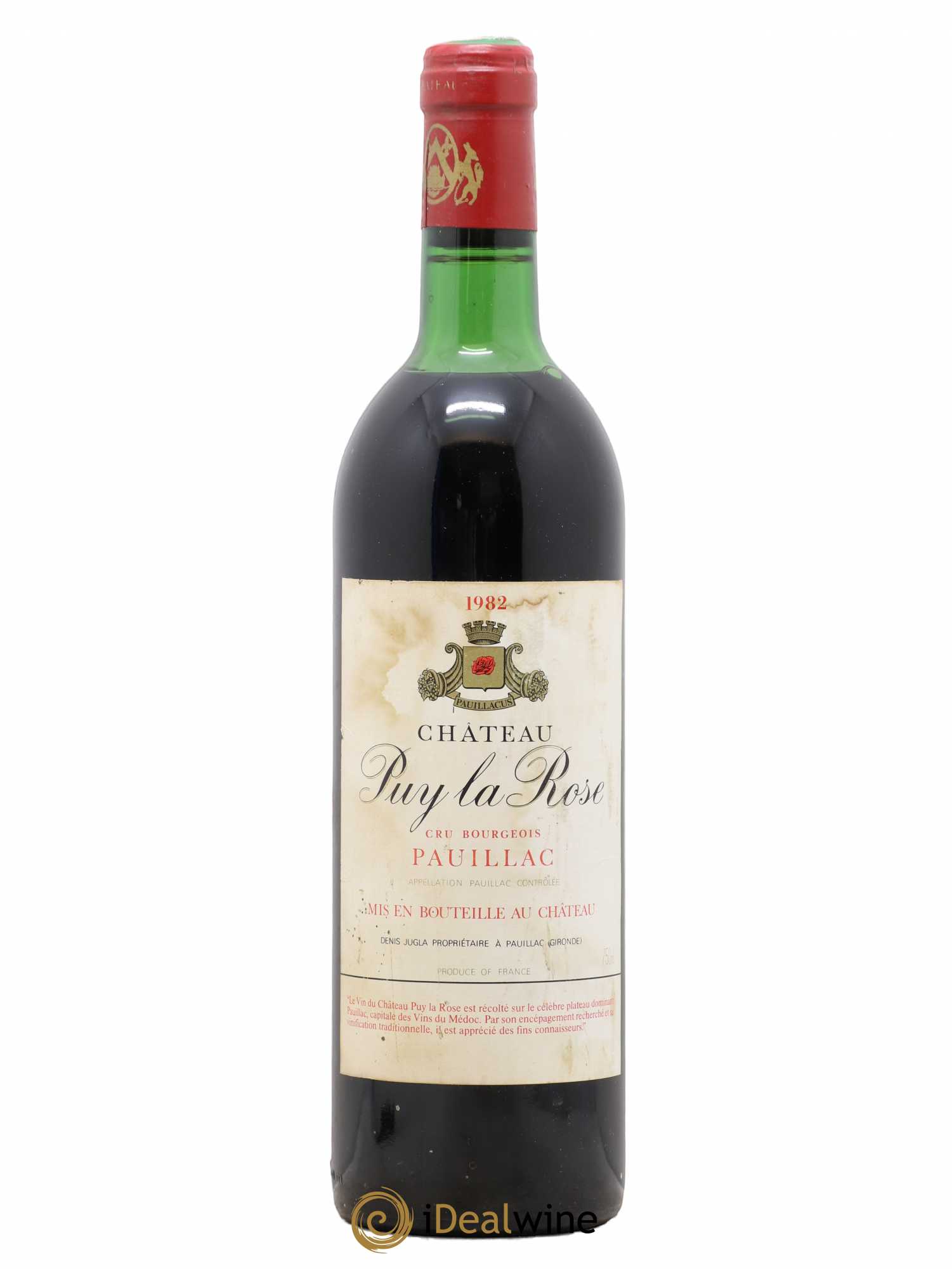 Pauillac Château Puy La Rose (sans prix de réserve) 1982 - Posten von 1 Flasche - 0