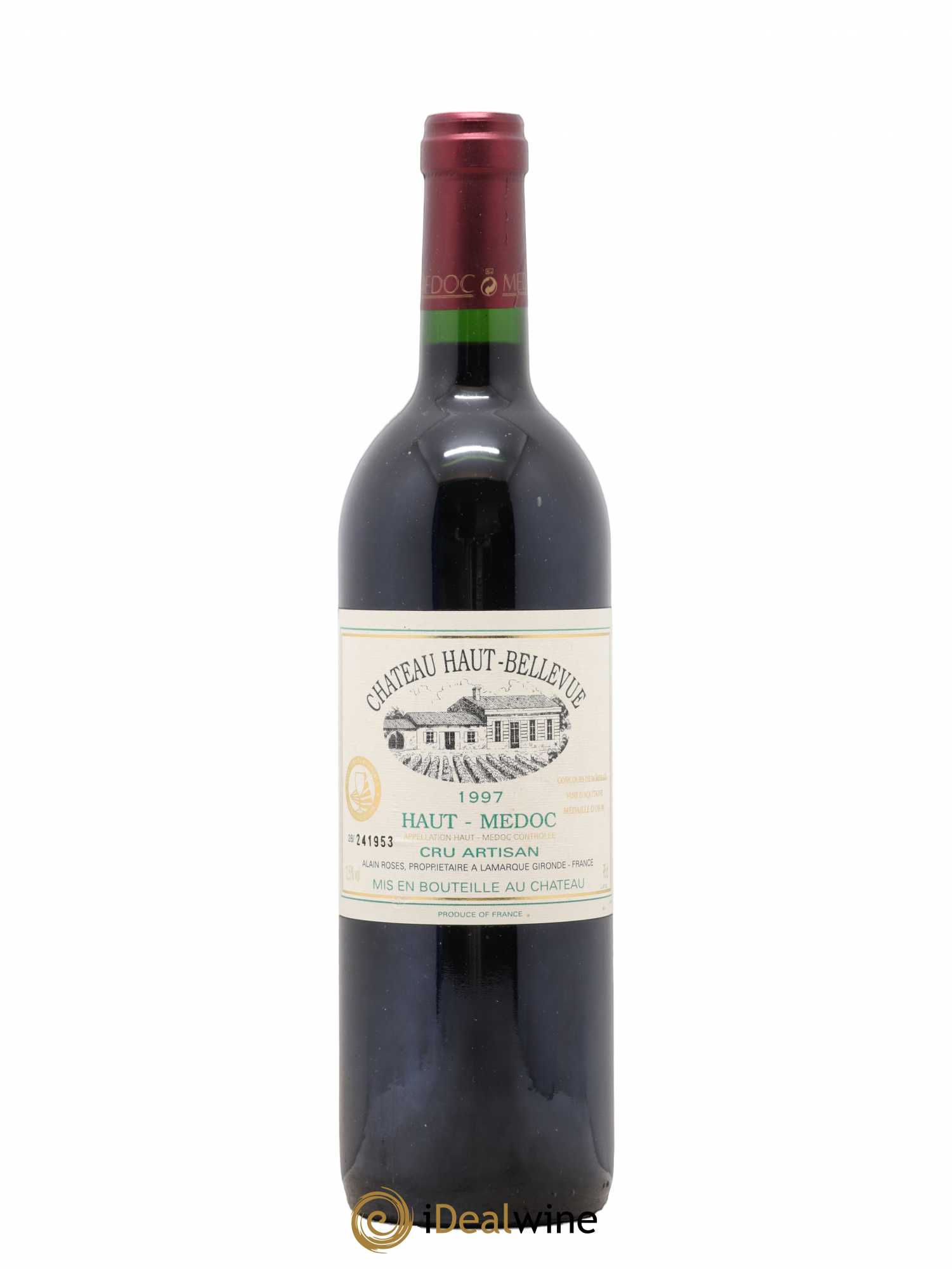 Haut Médoc Château Haut-Bellevue (sans prix de réserve) 1997 - Posten von 1 Flasche - 0