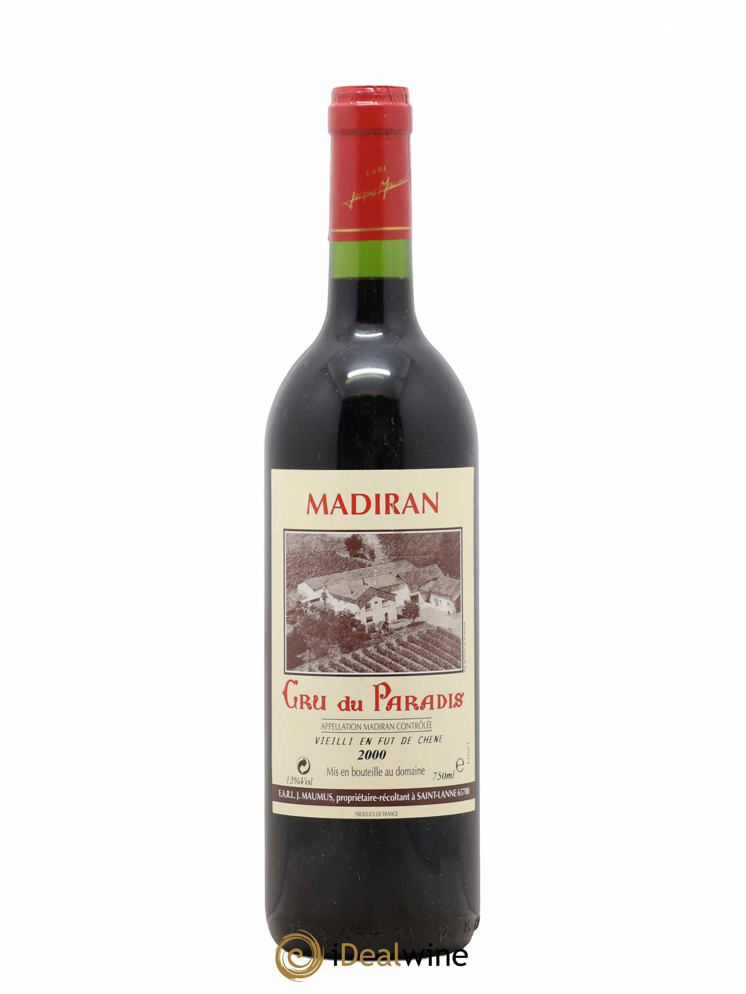Madiran Cru du Paradis Maumus (sans prix de réserve) 2000 - Posten von 1 Flasche - 0