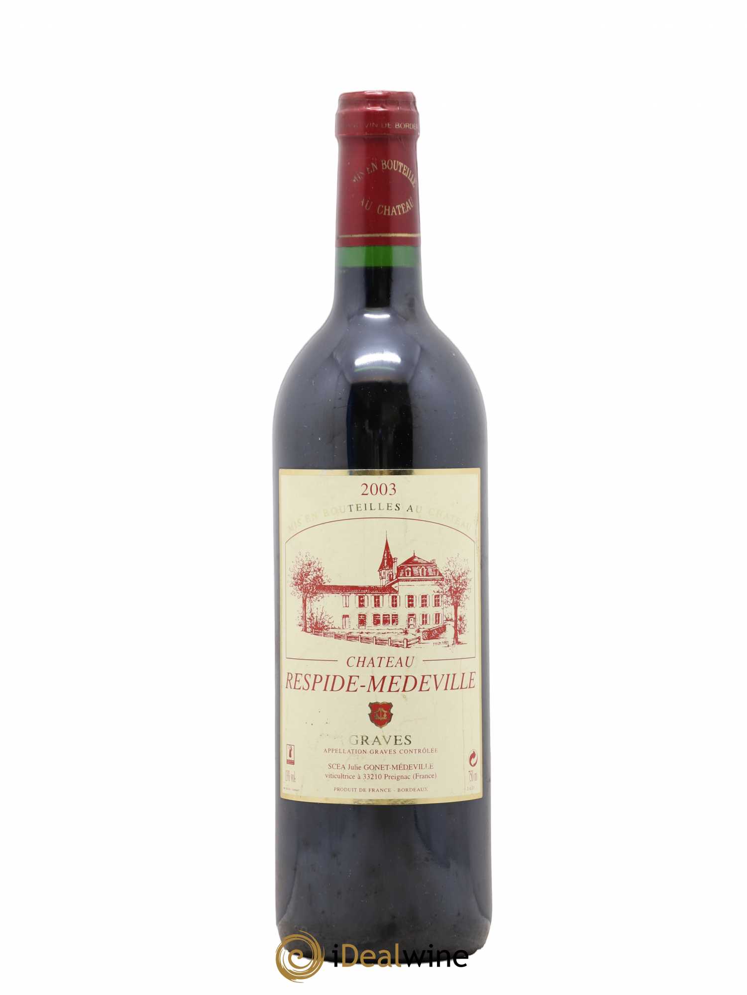 Château Respide Médeville Julie Gonet (sans prix de réserve) 2003 - Posten von 1 Flasche - 0