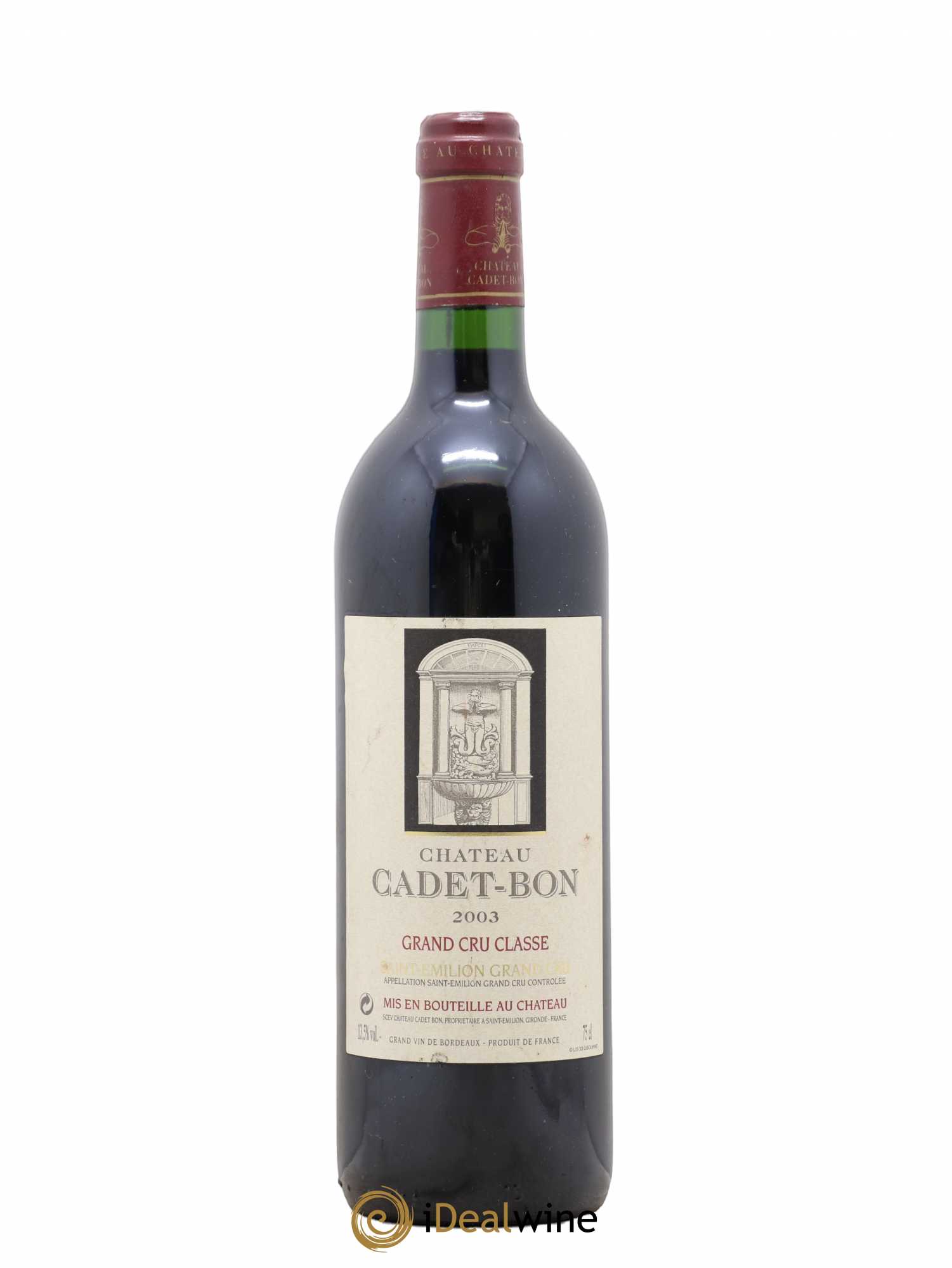 Château Cadet Bon Grand Cru Classé (sans prix de réserve) 2003 - Lot de 1 bouteille - 0