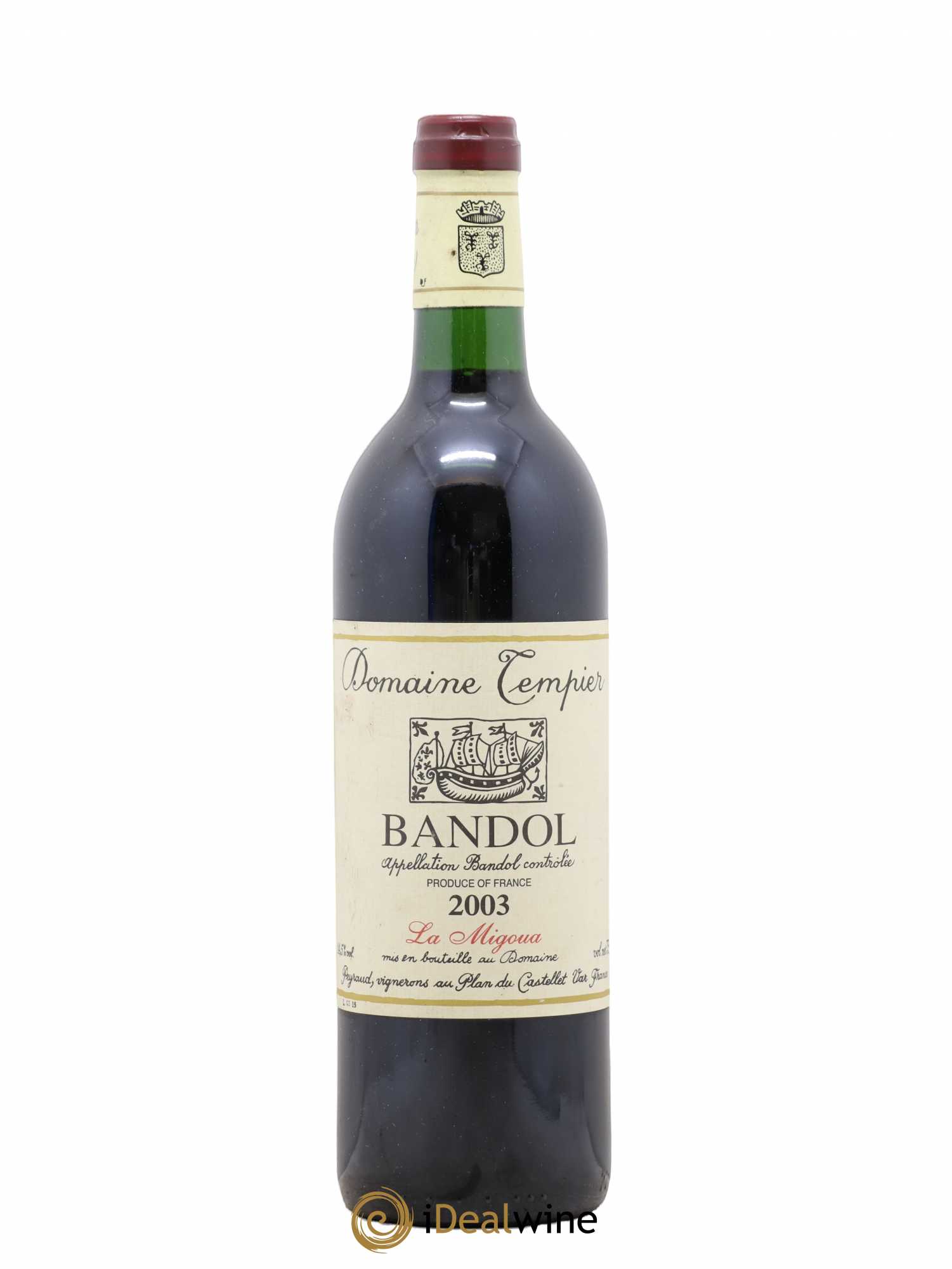 Bandol Domaine Tempier Cuvée La Migoua Famille Peyraud (sans prix de réserve) 2003 - Lot de 1 bouteille - 0
