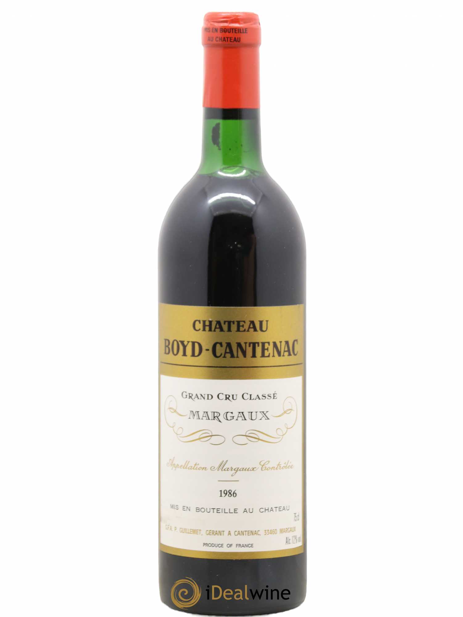 Château Boyd Cantenac 3ème Grand Cru Classé (sans prix de réserve) 1986 - Lot de 1 bouteille - 0