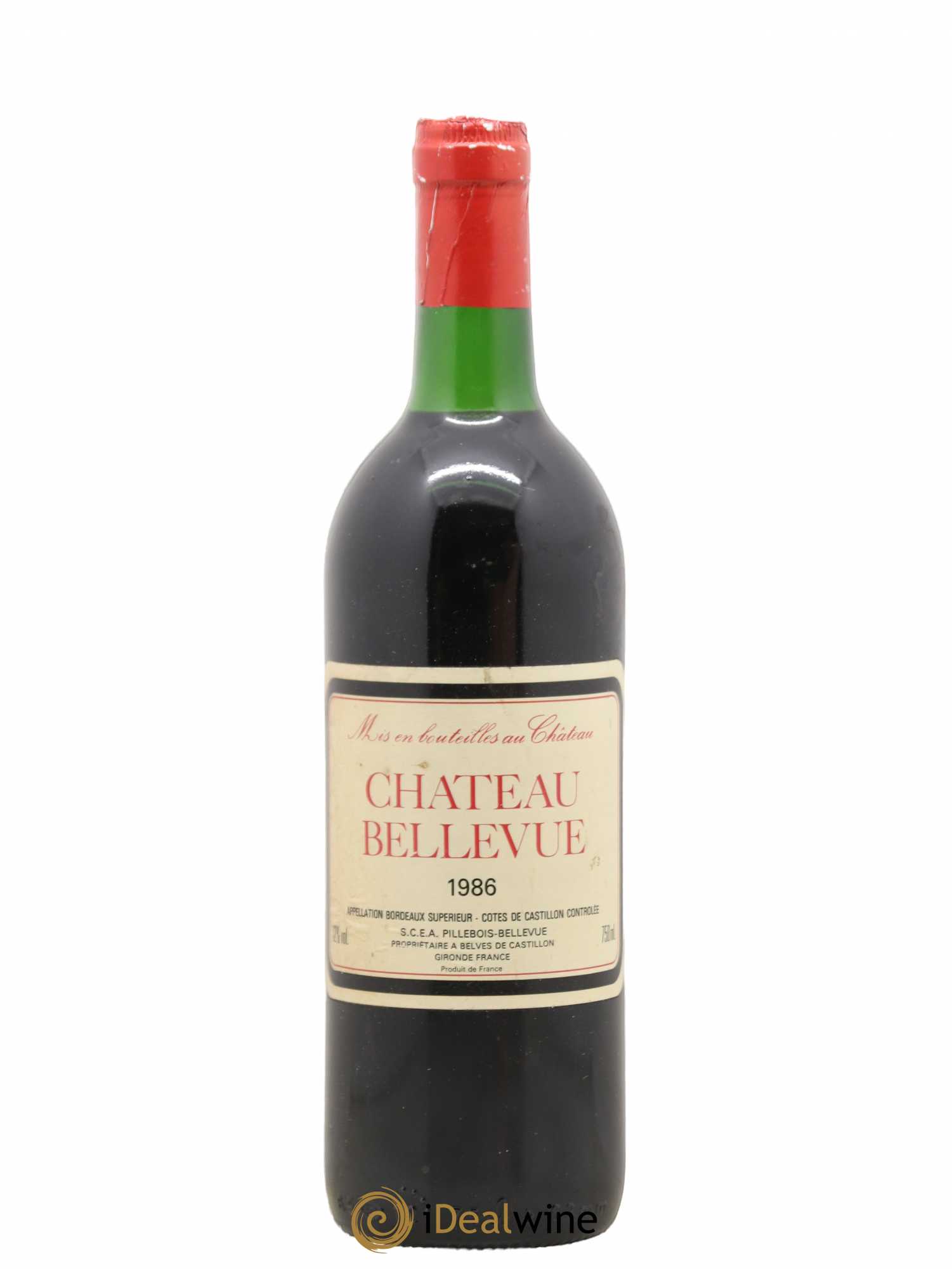 Bordeaux Supérieur Château Bellevue (sans prix de réserve) 1986 - Posten von 1 Flasche - 0
