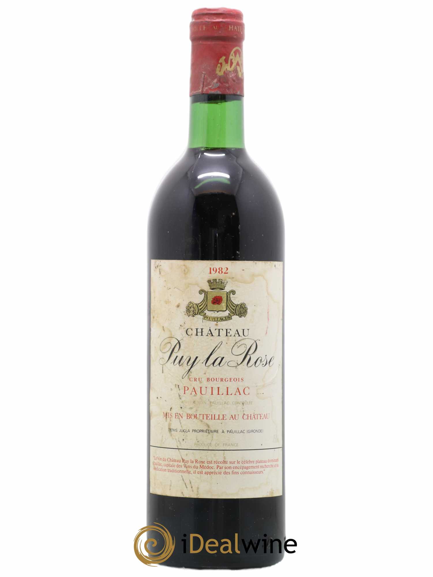 Pauillac Château Puy La Rose (sans prix de réserve) 1982 - Posten von 1 Flasche - 0