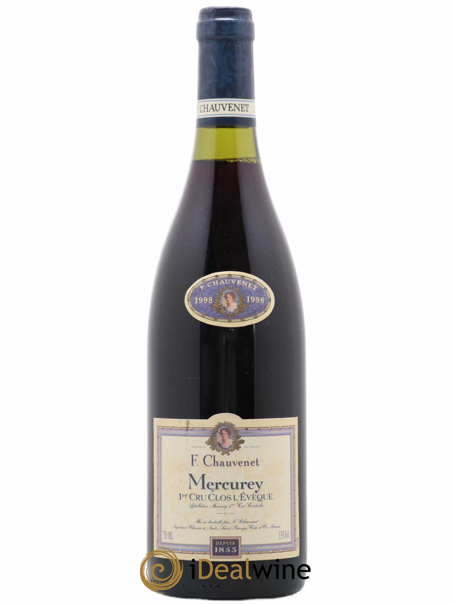 Mercurey 1er Cru Clos L'Eveque F. Chauvenet (sans prix de réserve) 1998 - Posten von 1 Flasche - 0