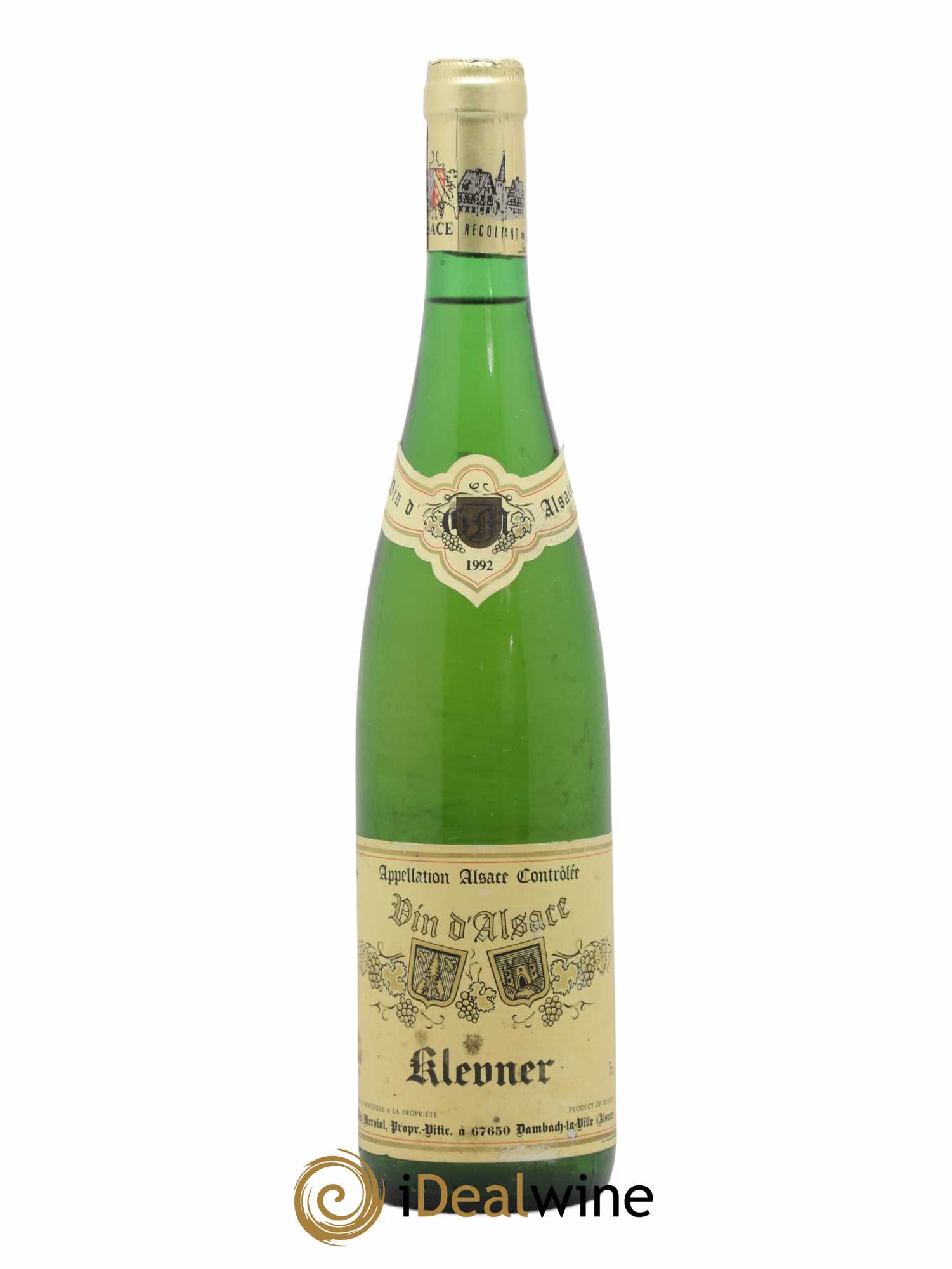 Alsace Klebner Guy Mersiol (sans prix de réserve) 1992 - Posten von 1 Flasche - 0
